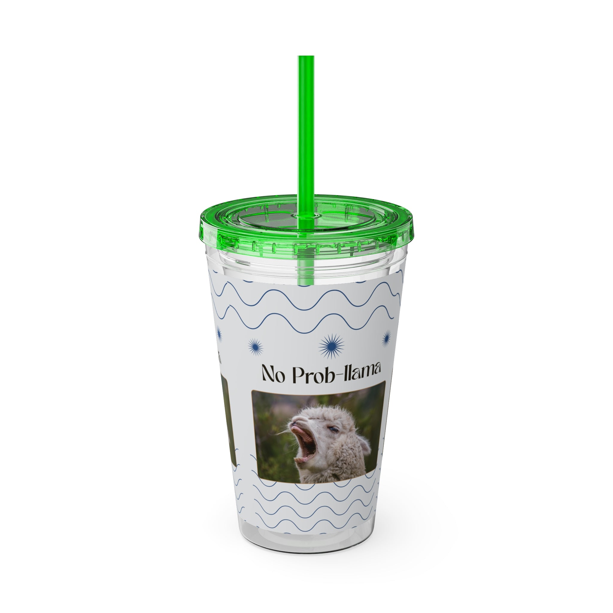Tumbler Cup - "No Prob-Llama" Graphic 16oz Sunsplash Travel Cup