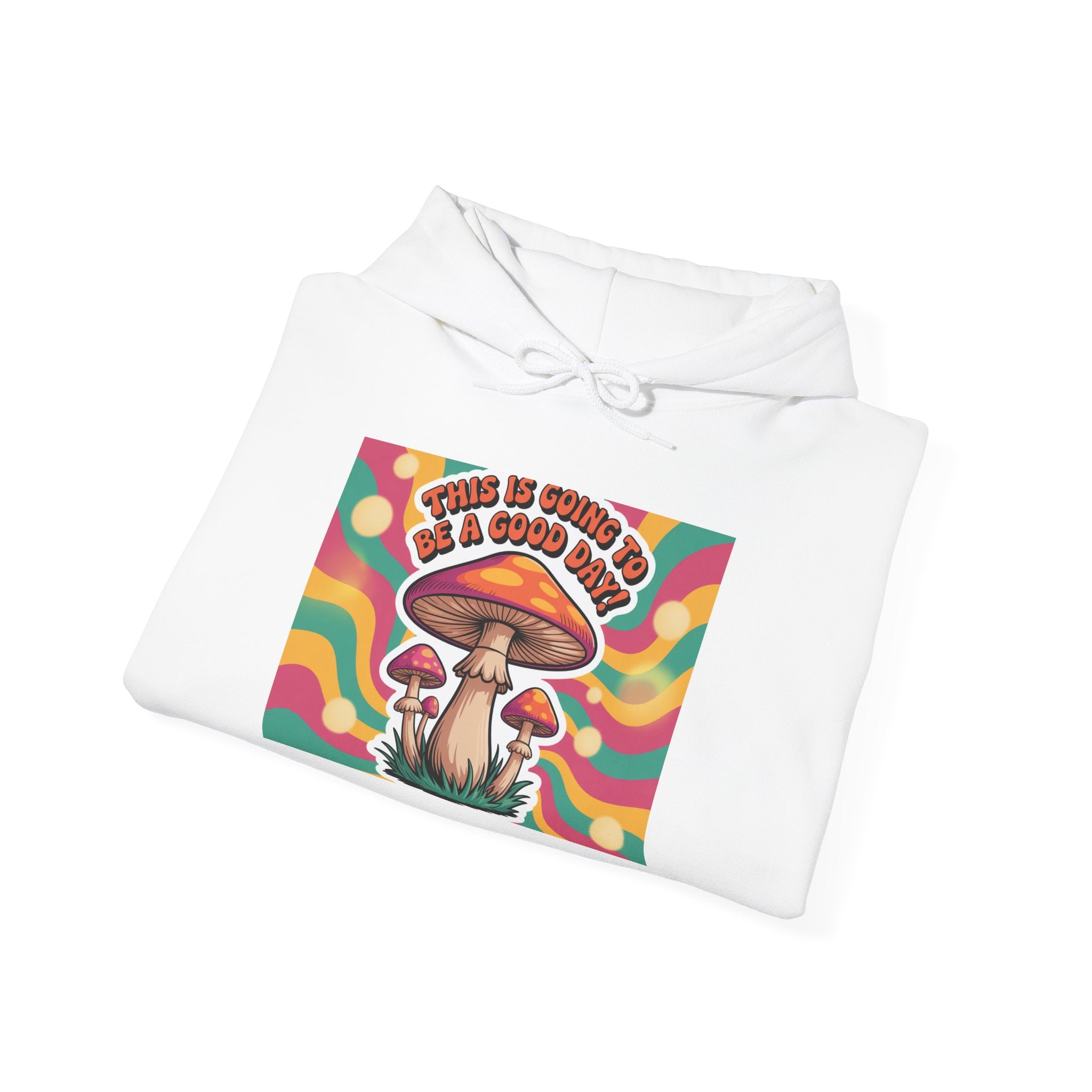 Groovy Mushroom Hoodie - Psychedelic Sweatshirt for Festivals, Cozy Gift for Nature Lovers, Unisex Pull-over for Good Vibes