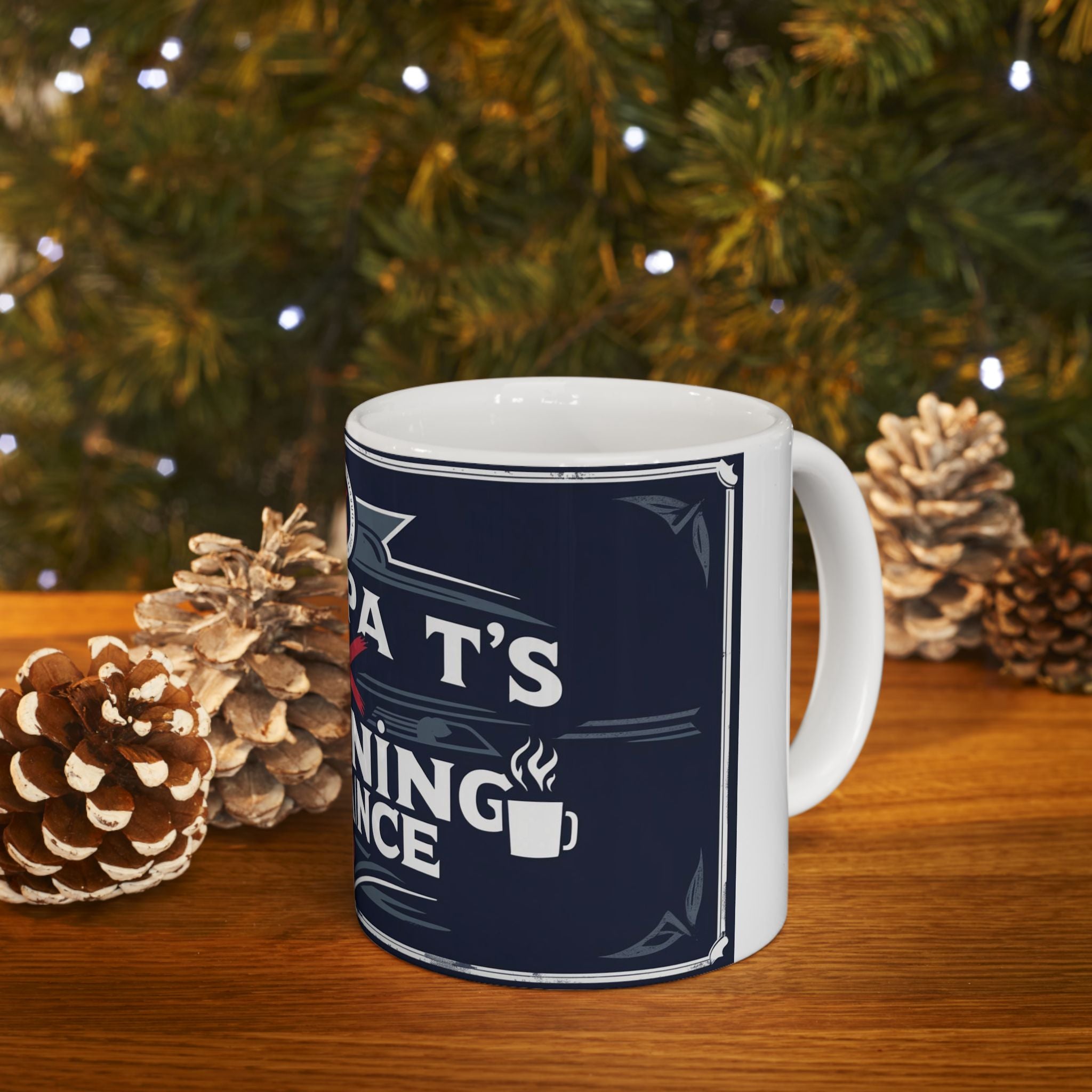 Grampa T's Anti-Morning Alliance Ceramic Mug - Fun Coffee Cup, Gift for Grampa, Coffee Lovers, Humor Mug, Kitchen Decor