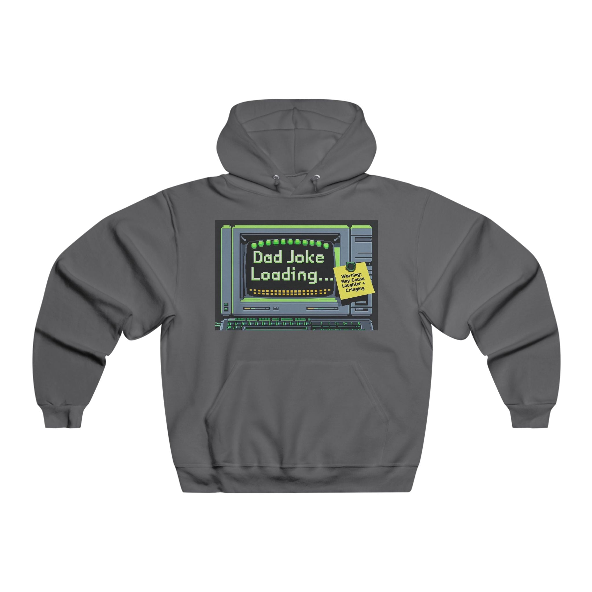 Old School Dad Joke Loading Hoodie, Funny Sweatshirt for Dads, Gift for Father's Day, Dad Humor Apparel, Comfy Lounge Wear