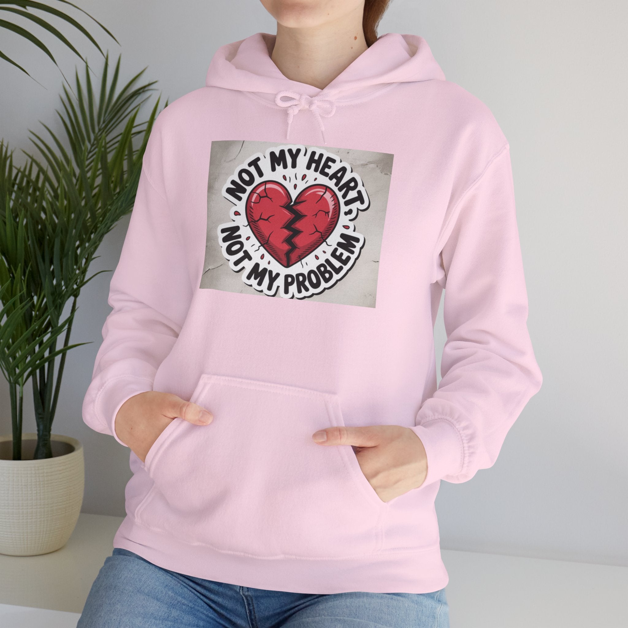 Heartbreak Humor Hoodie, Unisex Hooded Sweatshirt, Funny Gift, Self-Care Apparel, Valentine's Day, Casual Wear, Trendy Fashion