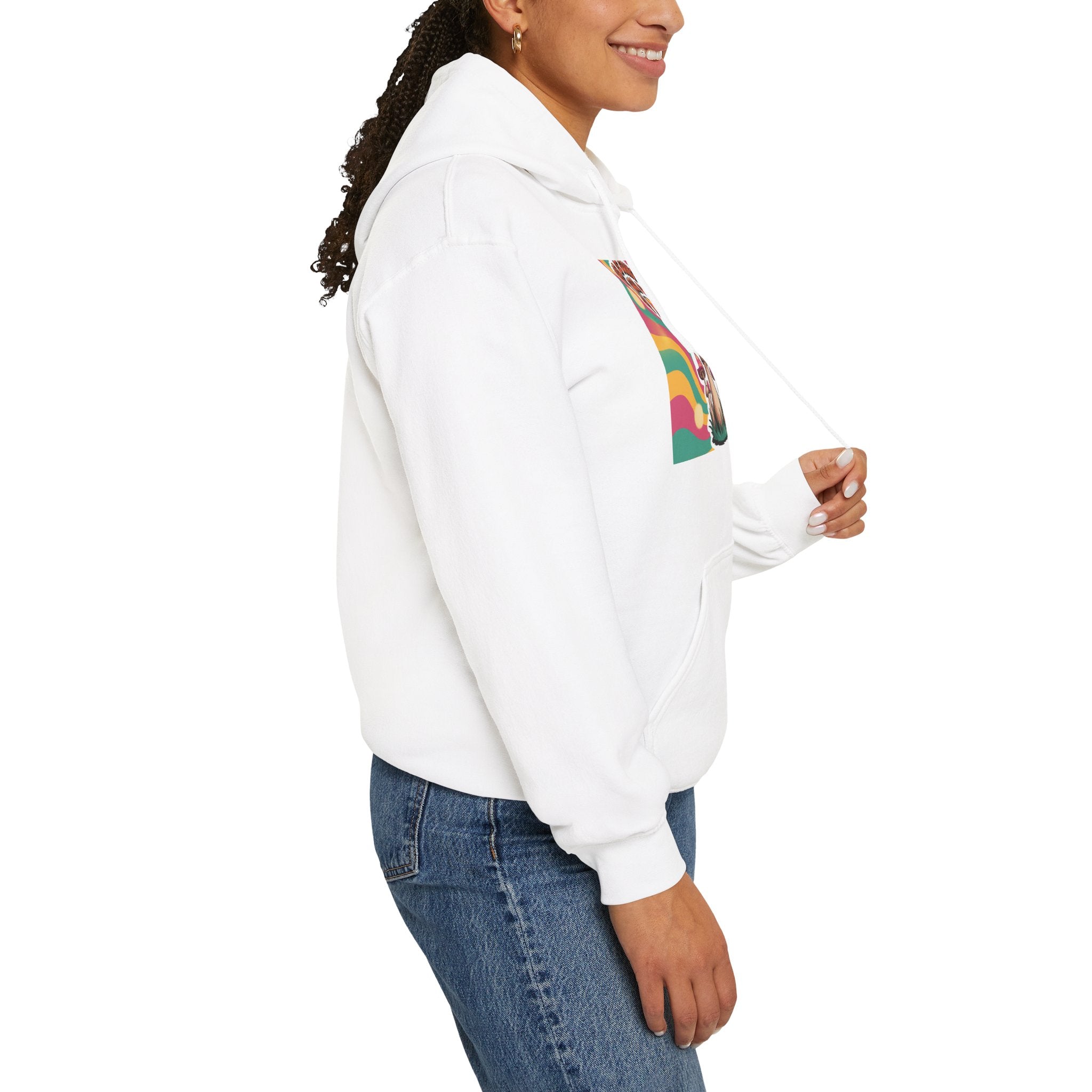 Groovy Mushroom Hoodie - Psychedelic Sweatshirt for Festivals, Cozy Gift for Nature Lovers, Unisex Pull-over for Good Vibes