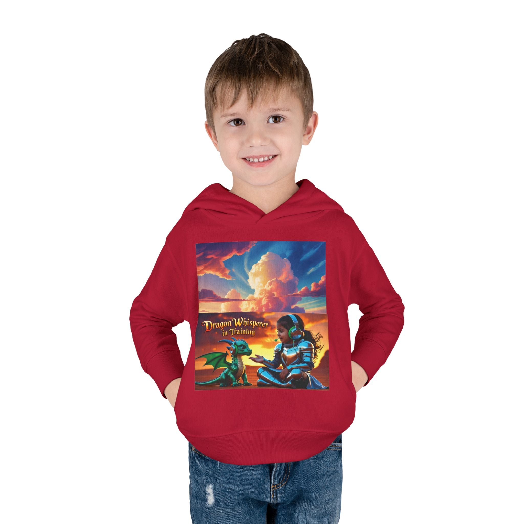 Grampa T’s Toddler Dragon Hoodie – “Dragon Whisperer in Training” Fleece | Cozy Fun Gift for Toddlers, Young Dreamers & Birthday Boys/Girls!