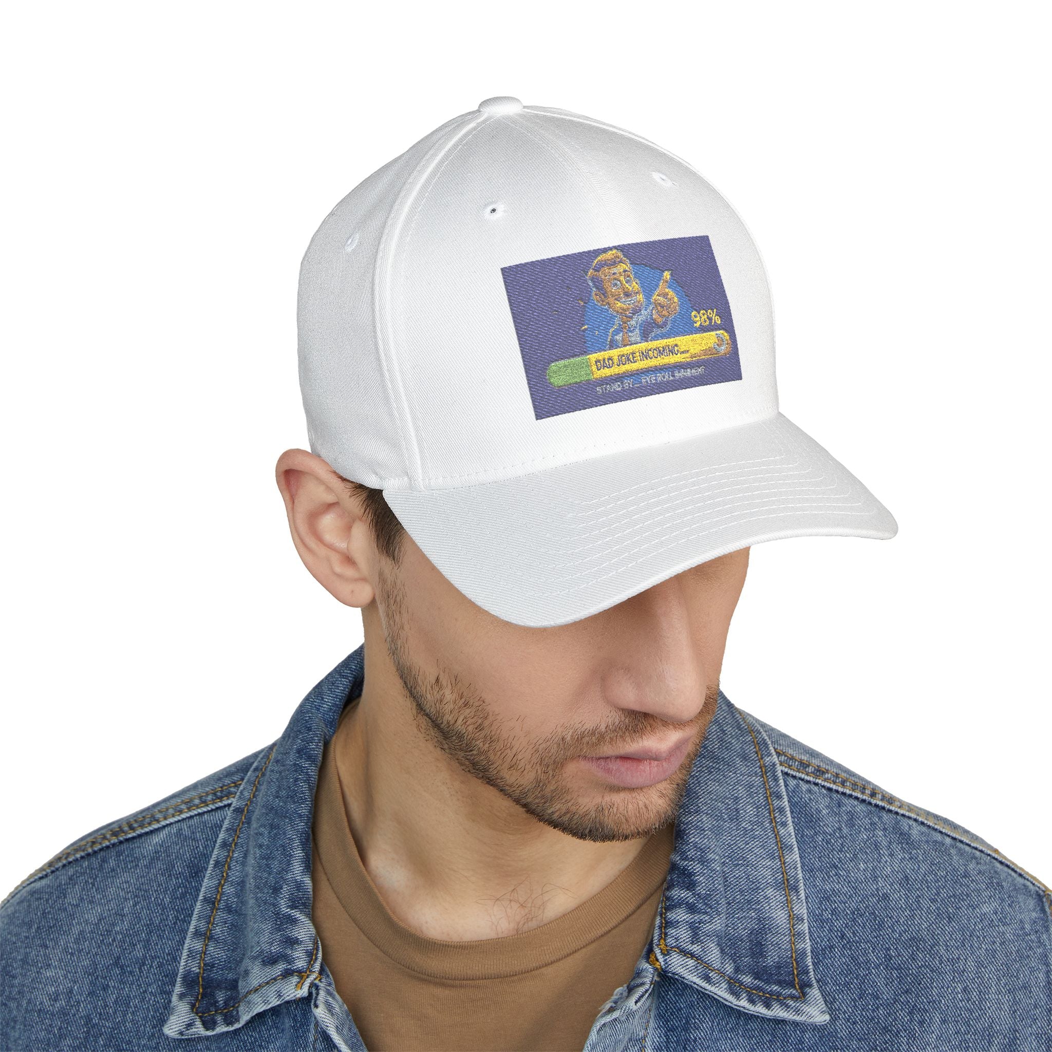 Embroidered Closed-Back Structured Cap - Trendy Apparel for Everyday Wear, Gifts for Him, Casual Style, Summer Accessory, Unique Design
