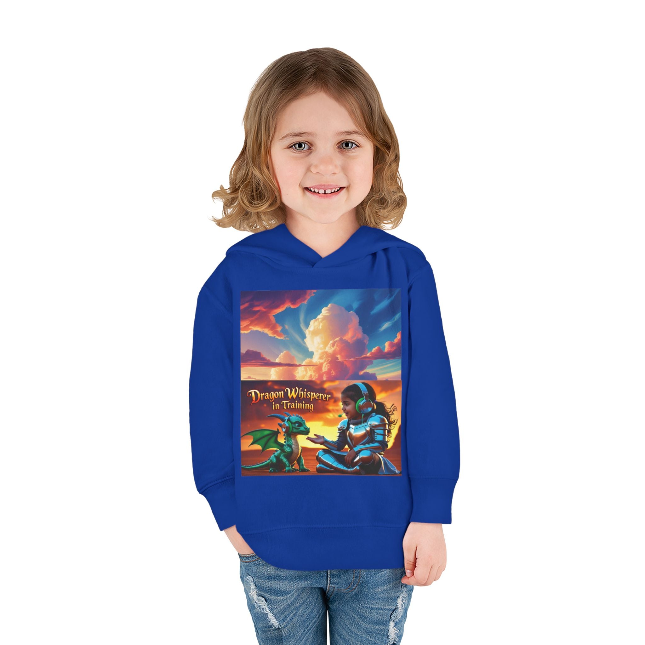 Grampa T’s Toddler Dragon Hoodie – “Dragon Whisperer in Training” Fleece | Cozy Fun Gift for Toddlers, Young Dreamers & Birthday Boys/Girls!