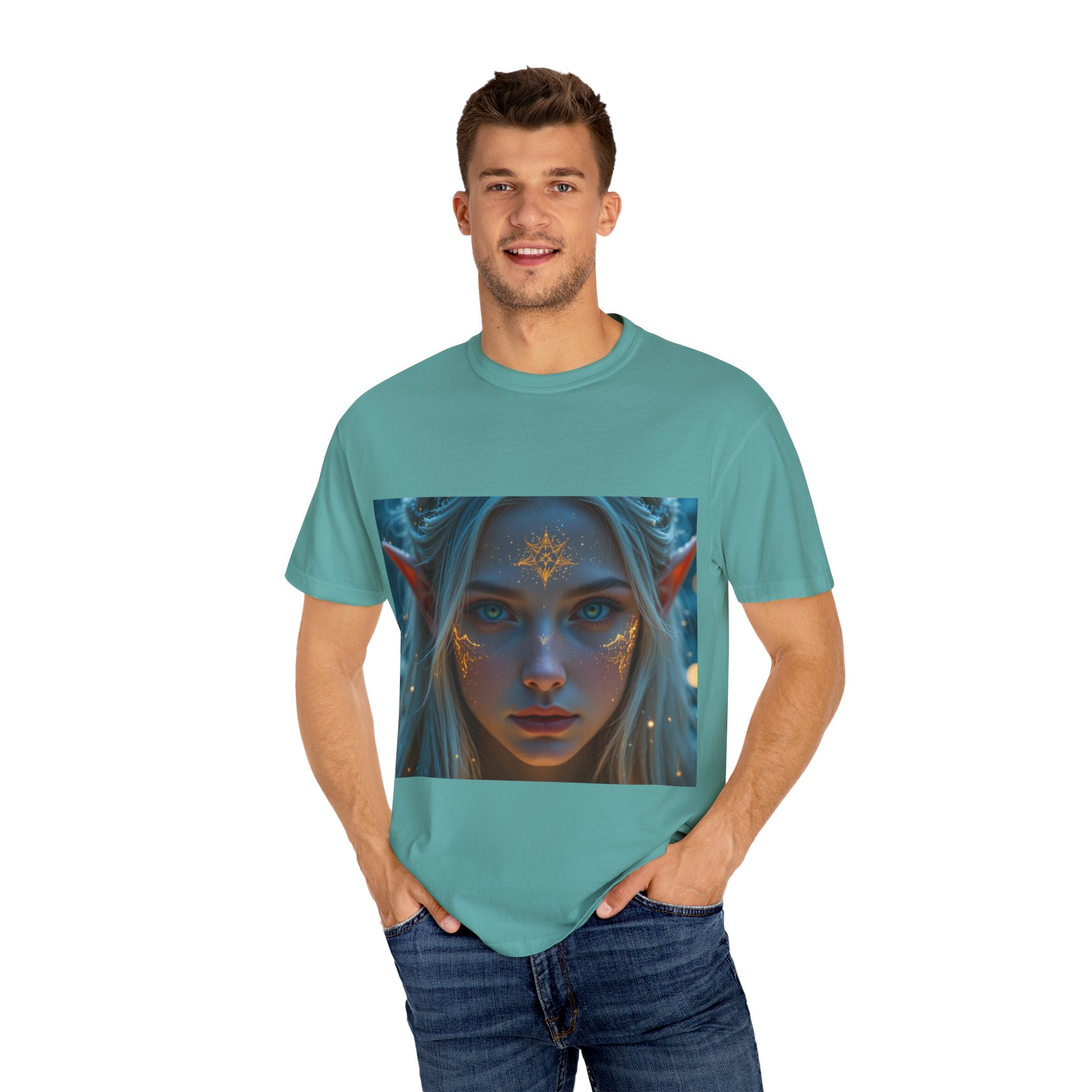 Fantasy-Inspired Elf Princess Unisex T-Shirt, Boho Style Tee for Art Lovers, Gift for Creatives, Dreamy Aesthetic Shirt, Unique Fan Merchandise