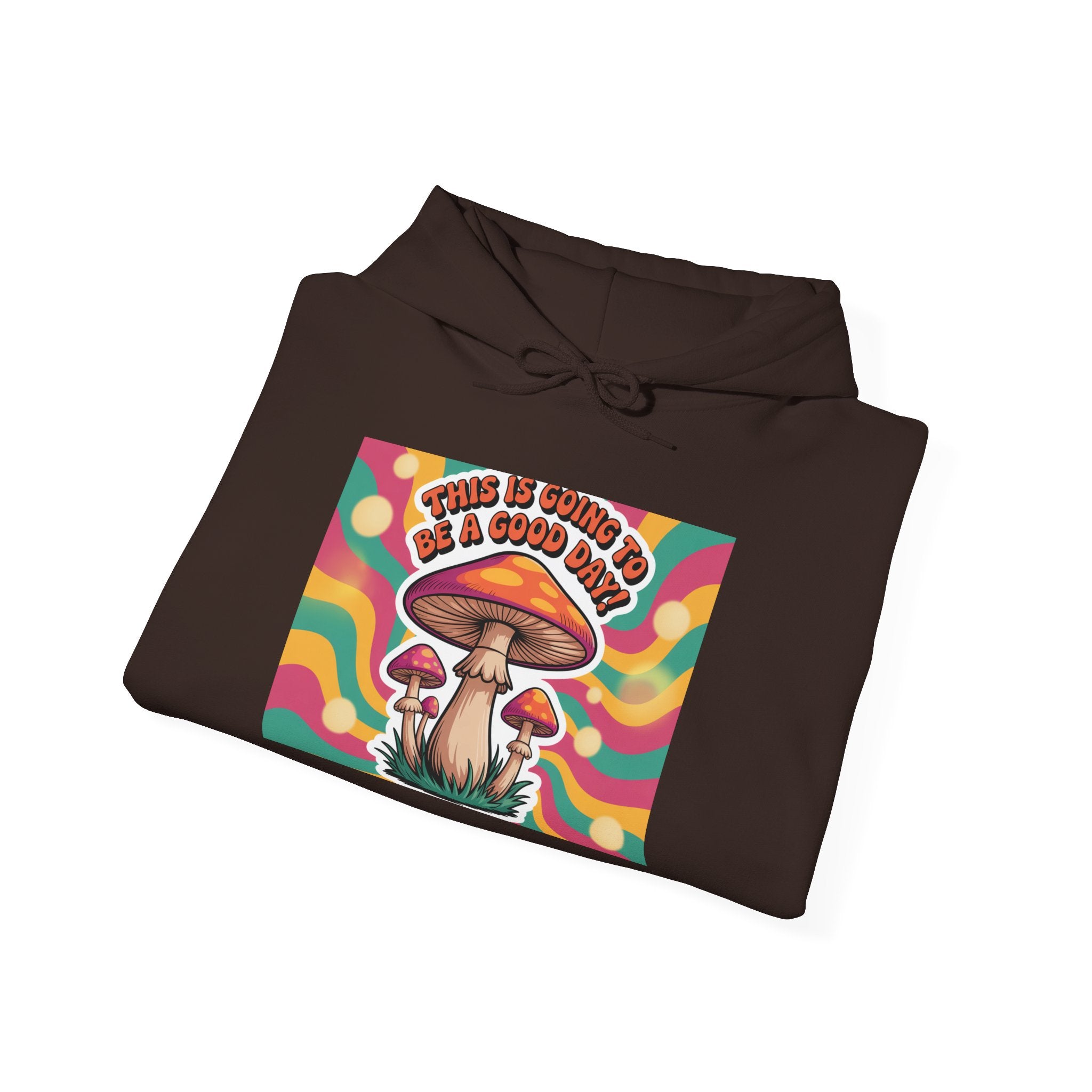 Groovy Mushroom Hoodie - Psychedelic Sweatshirt for Festivals, Cozy Gift for Nature Lovers, Unisex Pull-over for Good Vibes