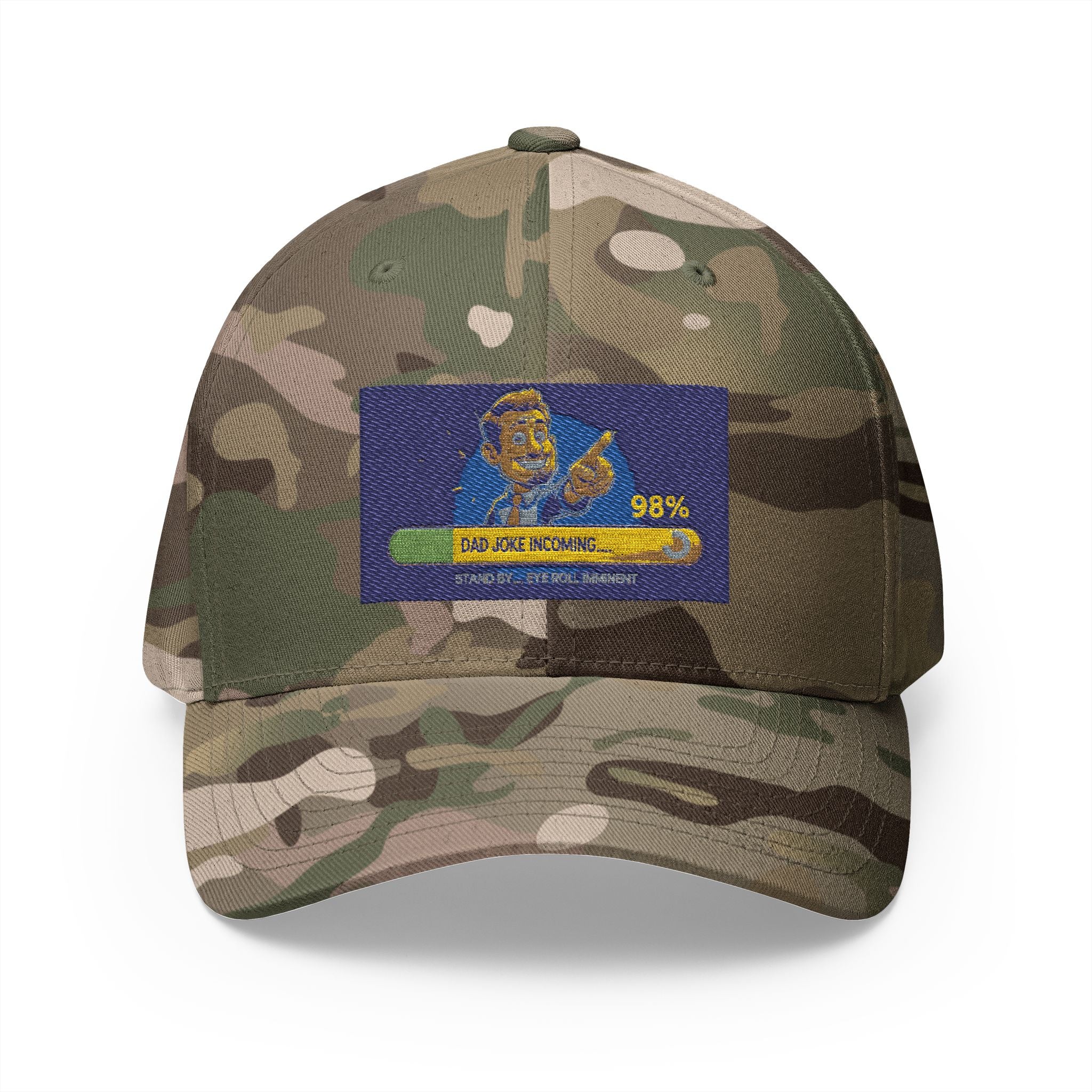 Embroidered Closed-Back Structured Cap - Trendy Apparel for Everyday Wear, Gifts for Him, Casual Style, Summer Accessory, Unique Design