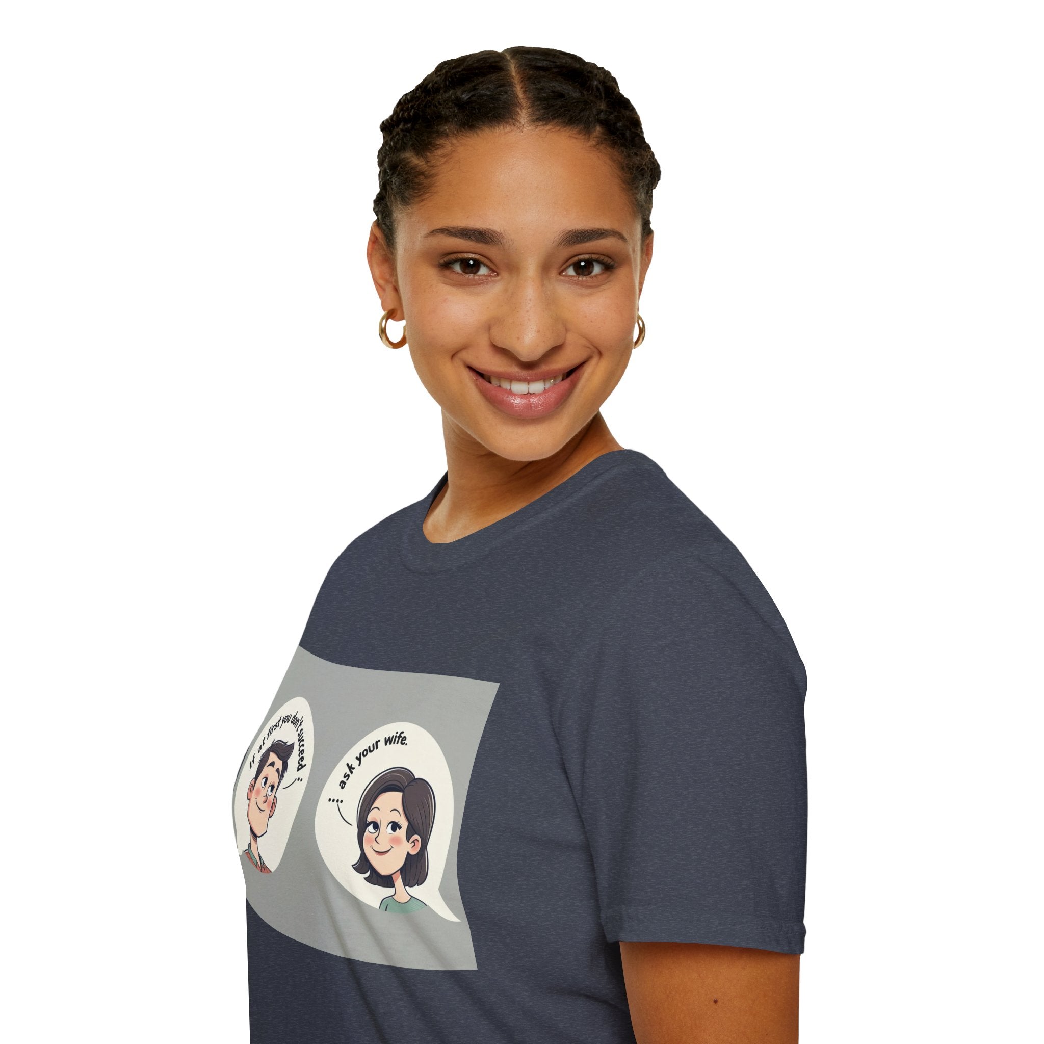 Playful Conversation T-Shirt, Funny Graphic Tee, Unisex Humor Shirt, Casual Wear, Gift for Friends, Quirky Outfit