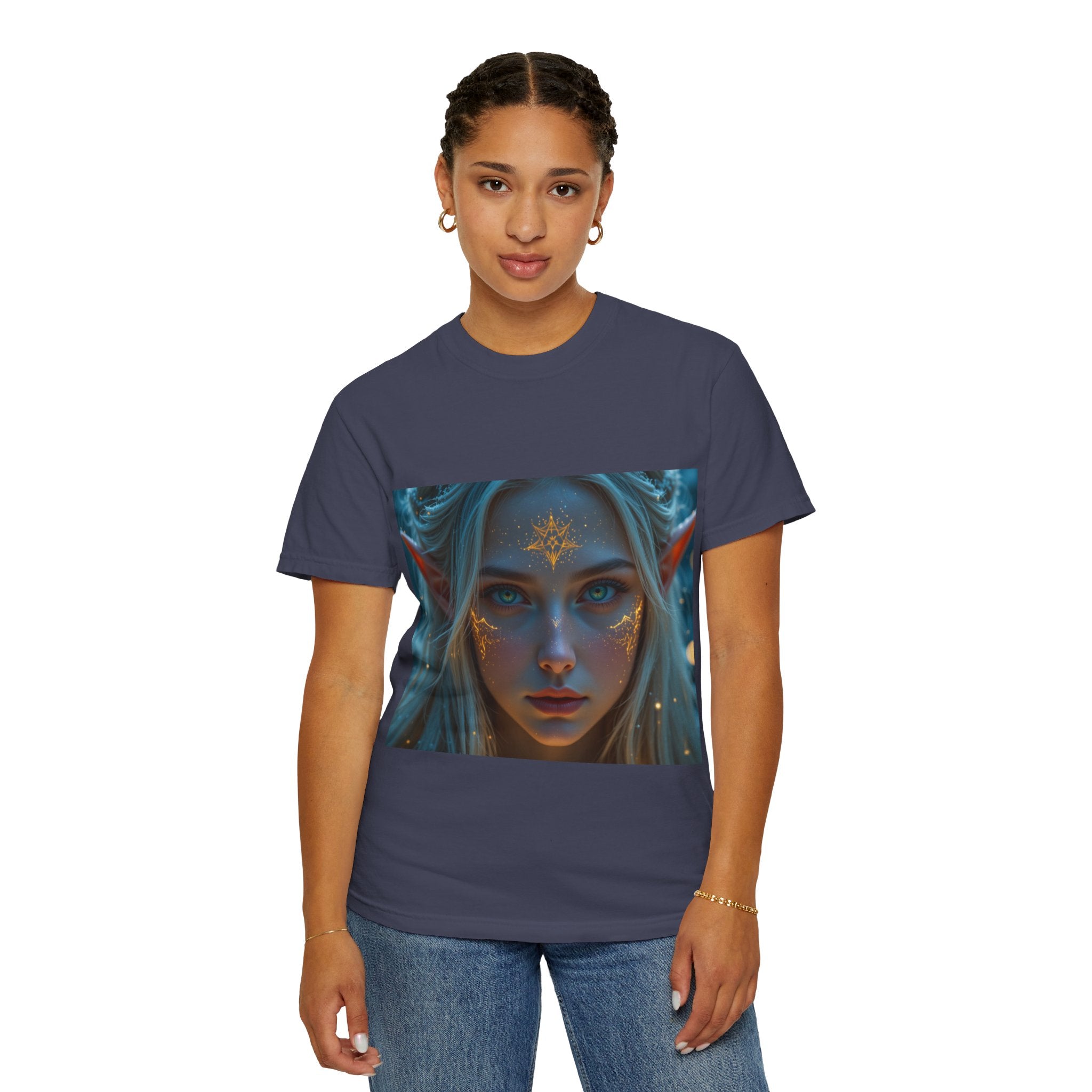 Fantasy-Inspired Elf Princess Unisex T-Shirt, Boho Style Tee for Art Lovers, Gift for Creatives, Dreamy Aesthetic Shirt, Unique Fan Merchandise