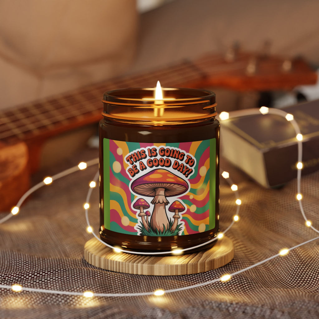 Scented Soy Candle - Groovy Day Vibe, Aromatherapy Gift, Home Decor, Mindfulness Relaxation, Eco-Friendly Candle