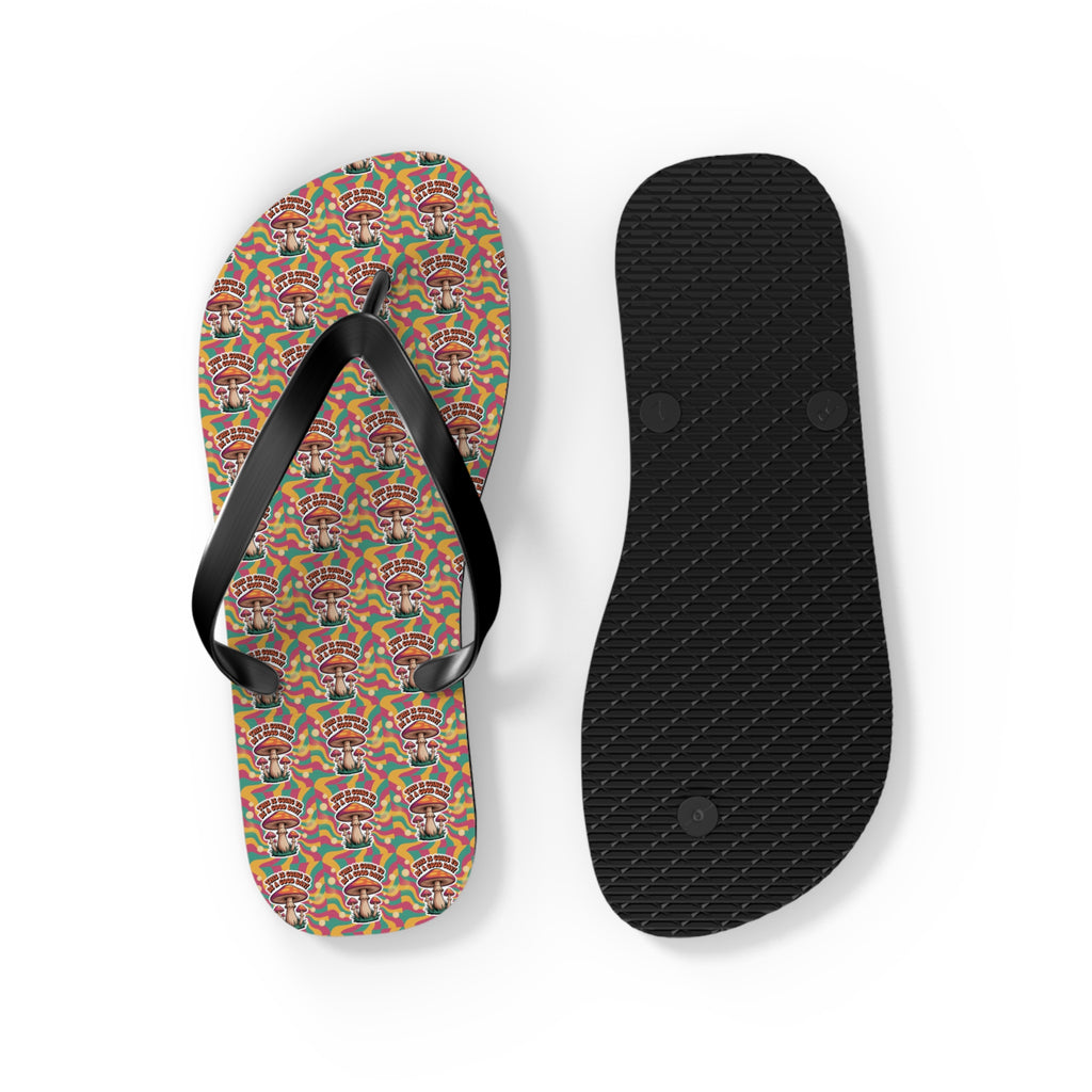 Rainbow Pattern Flip Flops, Summer Footwear, Beach Sandals, LGBTQ+ Pride Accessories, Vacation Essentials