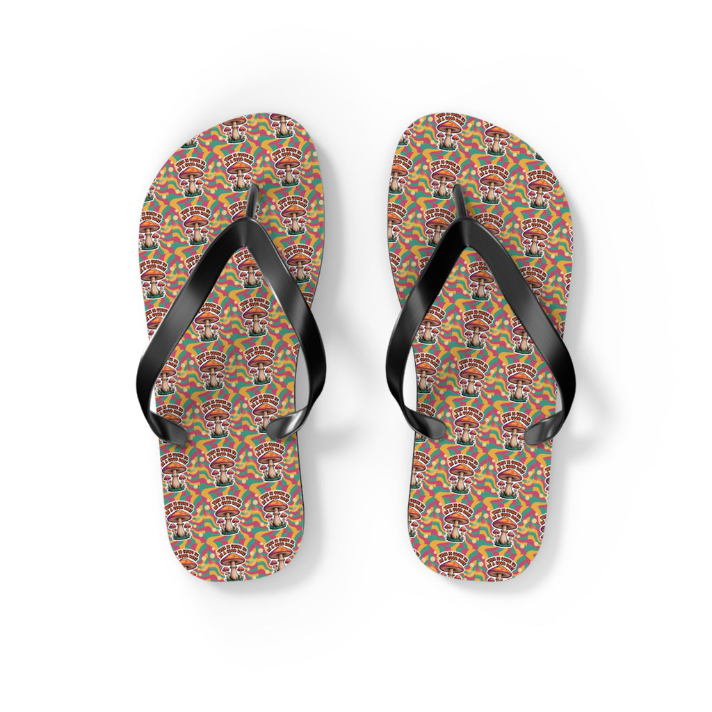 Rainbow Pattern Flip Flops, Summer Footwear, Beach Sandals, LGBTQ+ Pride Accessories, Vacation Essentials