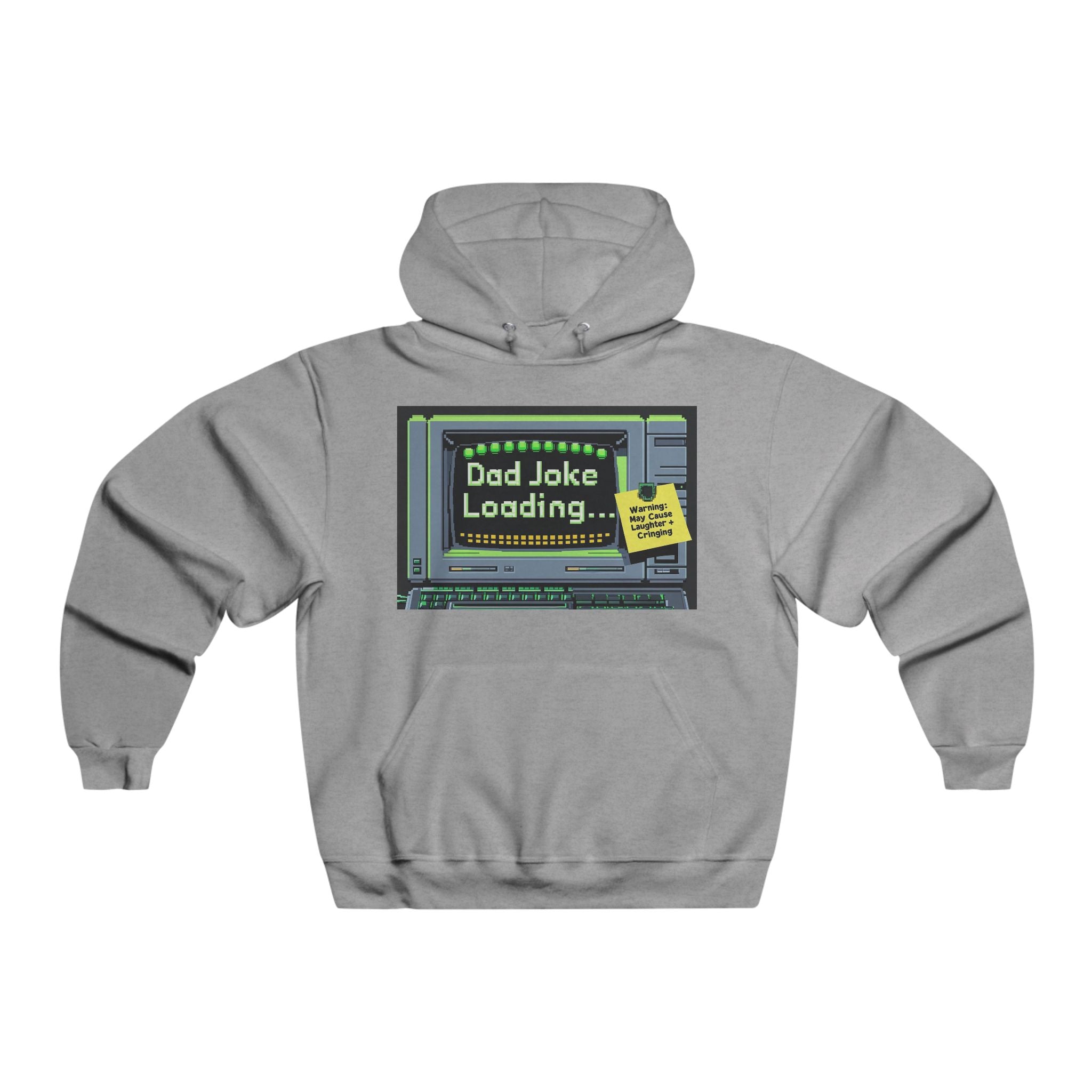Old School Dad Joke Loading Hoodie, Funny Sweatshirt for Dads, Gift for Father's Day, Dad Humor Apparel, Comfy Lounge Wear