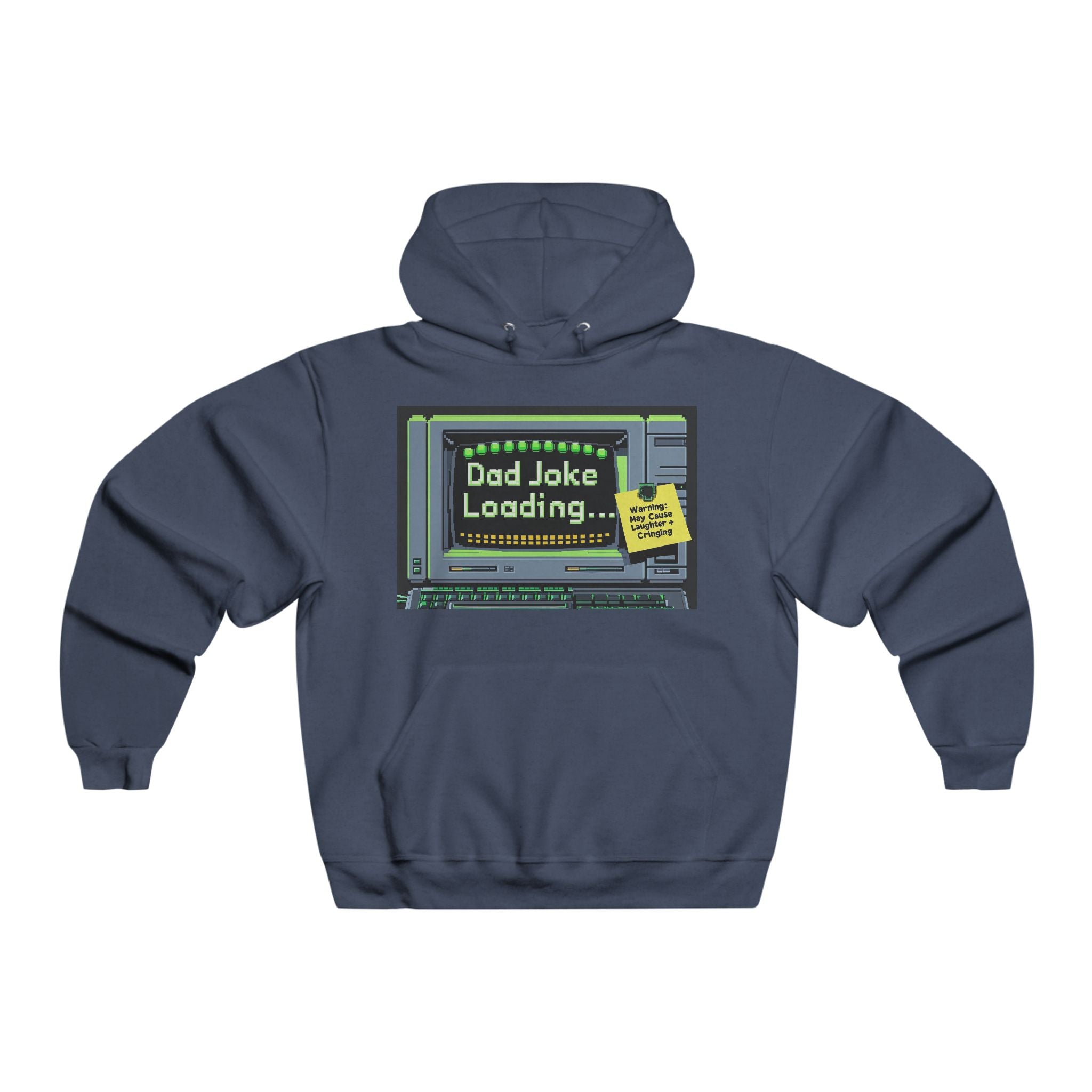 Old School Dad Joke Loading Hoodie, Funny Sweatshirt for Dads, Gift for Father's Day, Dad Humor Apparel, Comfy Lounge Wear