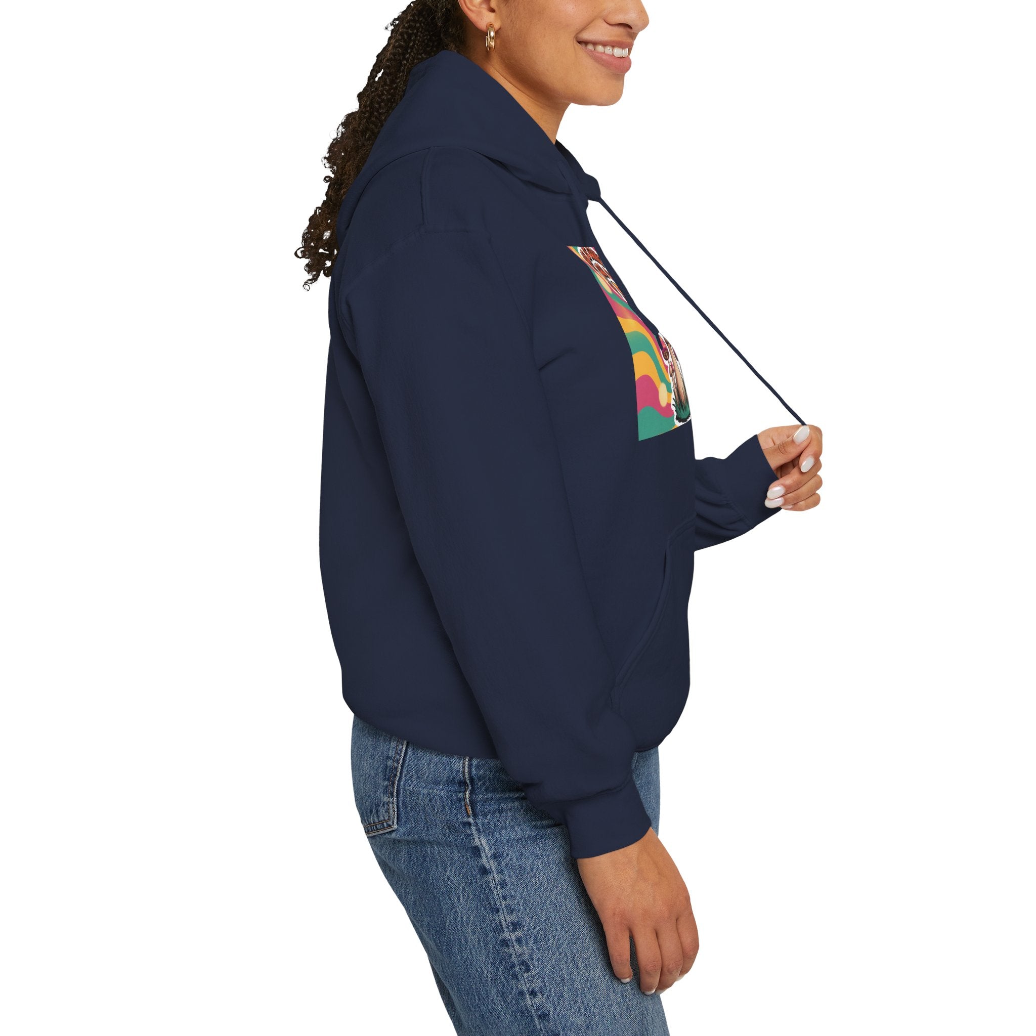 Groovy Mushroom Hoodie - Psychedelic Sweatshirt for Festivals, Cozy Gift for Nature Lovers, Unisex Pull-over for Good Vibes