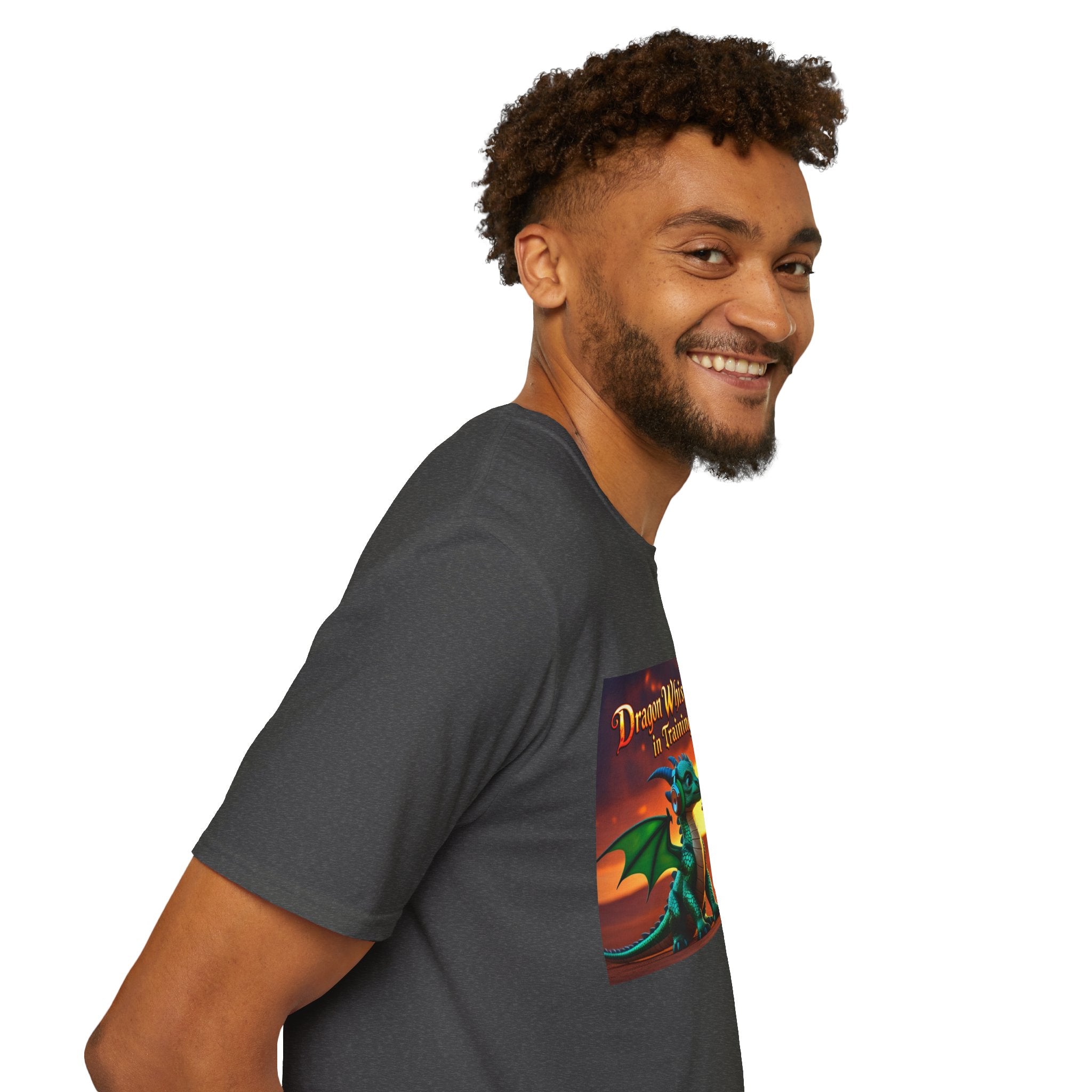 Funny Dragon Whisperer Unisex Softstyle T-Shirt | Fantasy Apparel, Gift for Dragon Lovers, Kids & Adults, Birthday Present, Magical Vibe