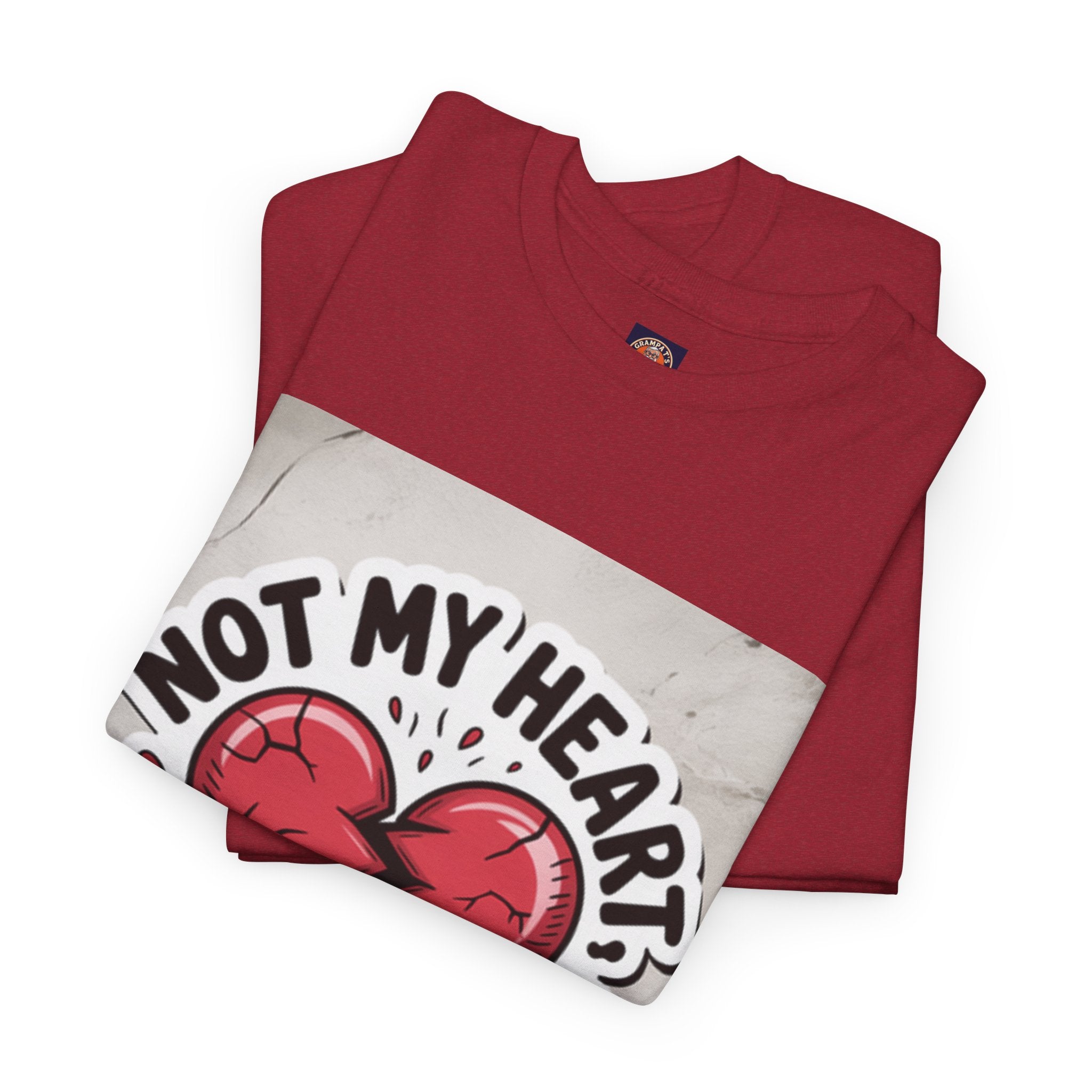 Heartbreak Humor Tee: Not My Heart Not My Problem, Funny T-Shirt, Unisex Cotton Tee, Casual Wear, Gifts for Friends, Breakup Apparel
