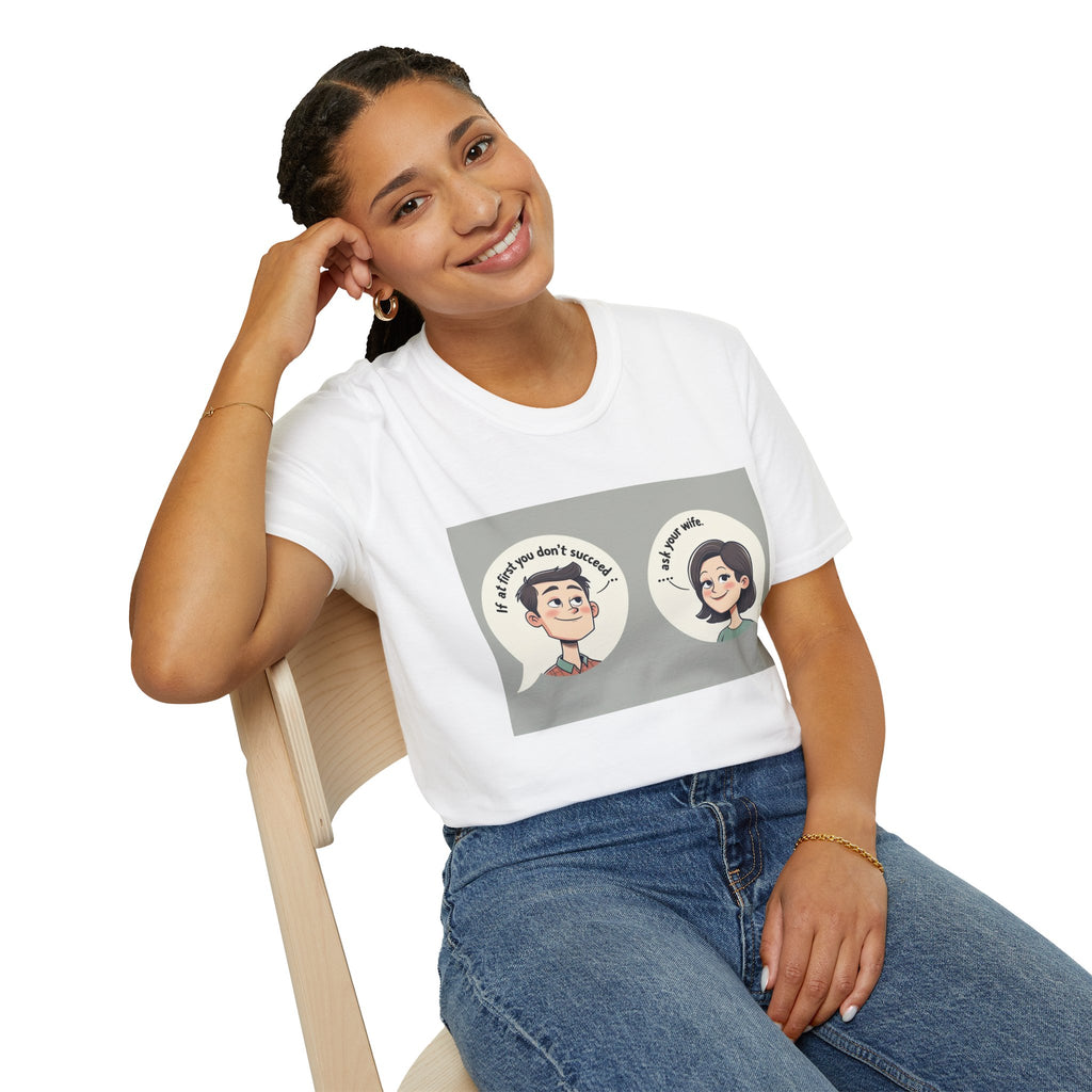 Playful Conversation T-Shirt, Funny Graphic Tee, Unisex Humor Shirt, Casual Wear, Gift for Friends, Quirky Outfit