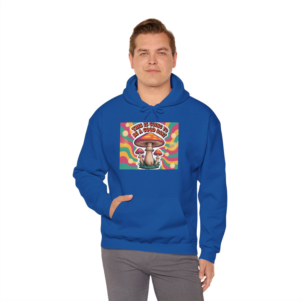Groovy Mushroom Hoodie - Psychedelic Sweatshirt for Festivals, Cozy Gift for Nature Lovers, Unisex Pull-over for Good Vibes