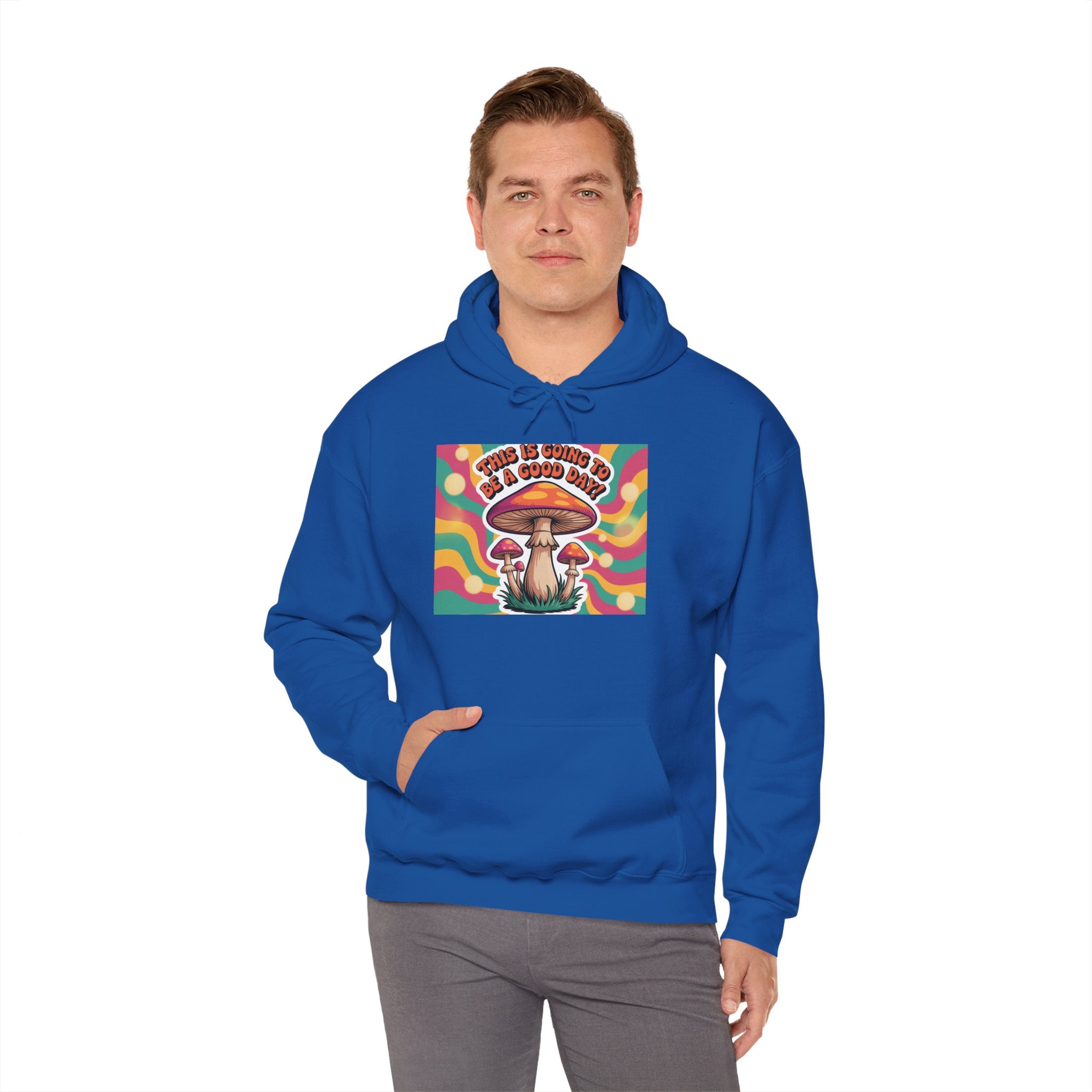 Groovy Mushroom Hoodie - Psychedelic Sweatshirt for Festivals, Cozy Gift for Nature Lovers, Unisex Pull-over for Good Vibes