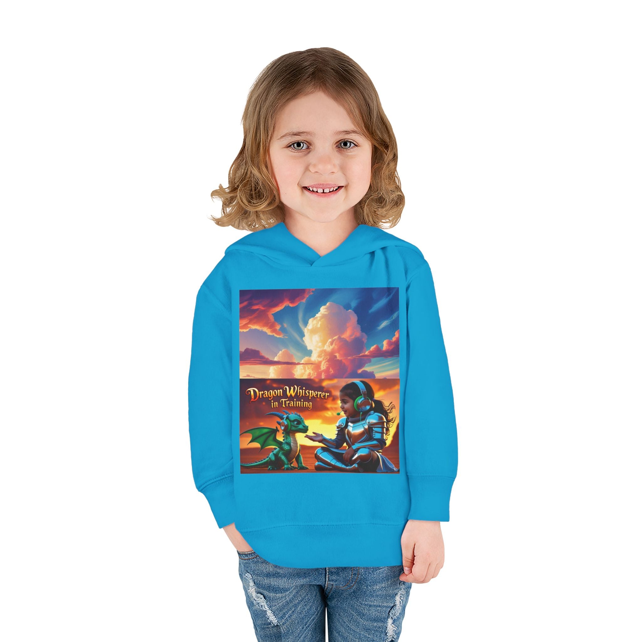 Grampa T’s Toddler Dragon Hoodie – “Dragon Whisperer in Training” Fleece | Cozy Fun Gift for Toddlers, Young Dreamers & Birthday Boys/Girls!