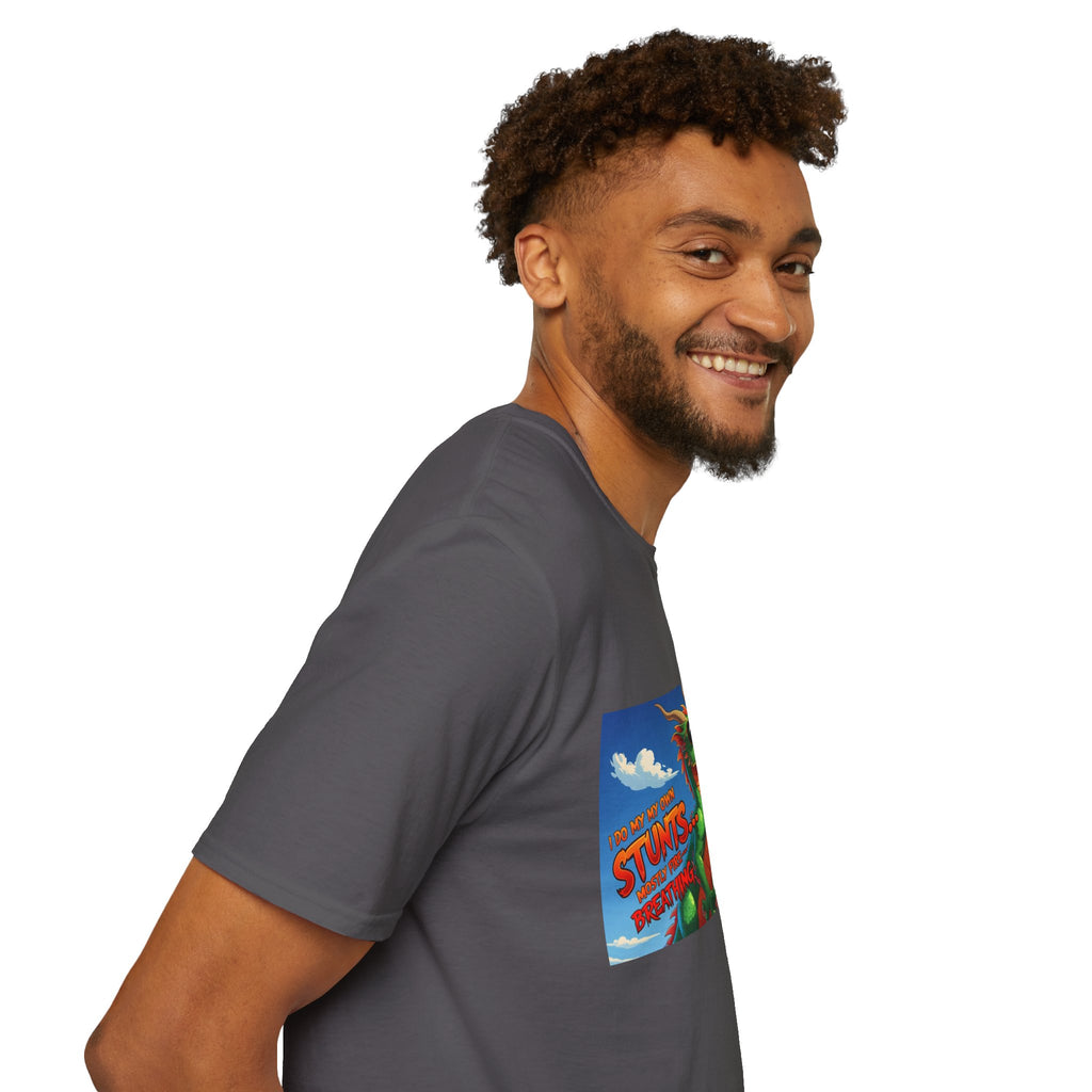 Funny Fire-Breathing Dragon T-Shirt | Fantasy Graphic Tee for Kids and Adults, Unisex Softstyle T-Shirt, Casual Wear, Game Night Apparel, [...]