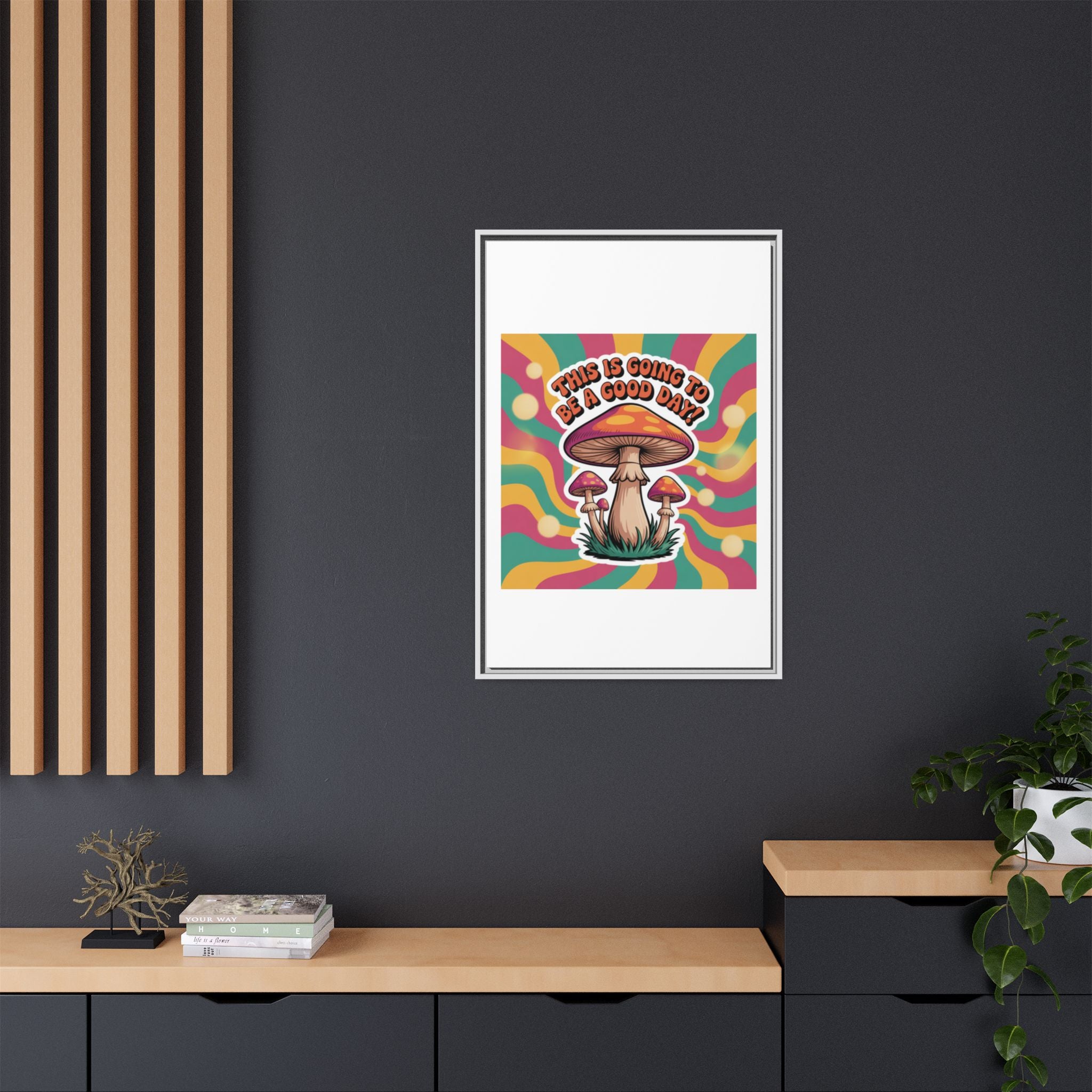 Colorful Framed Canvas Art - "This Is Going To Be A Good Day!" - Positive Vibe Decor, Wall Art for Home, Gift for Friends, Happy Day [...]