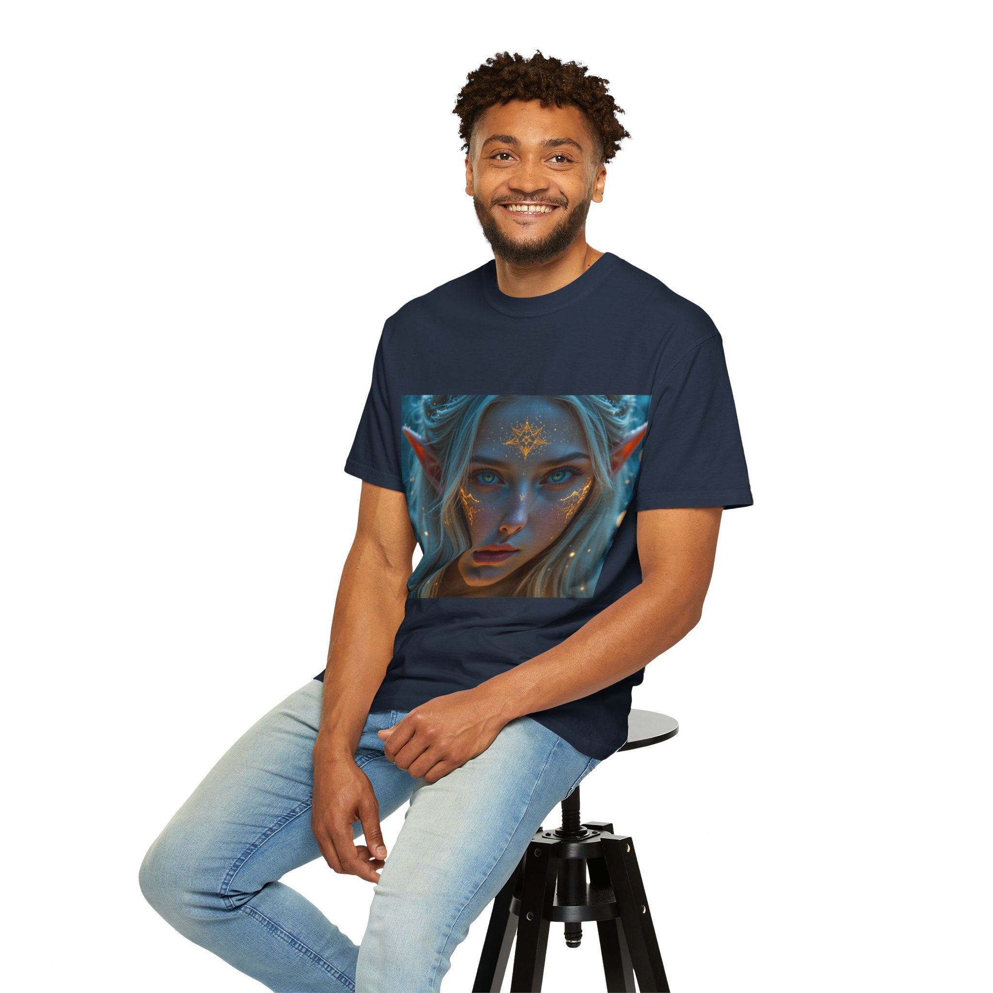 Fantasy-Inspired Elf Princess Unisex T-Shirt, Boho Style Tee for Art Lovers, Gift for Creatives, Dreamy Aesthetic Shirt, Unique Fan Merchandise