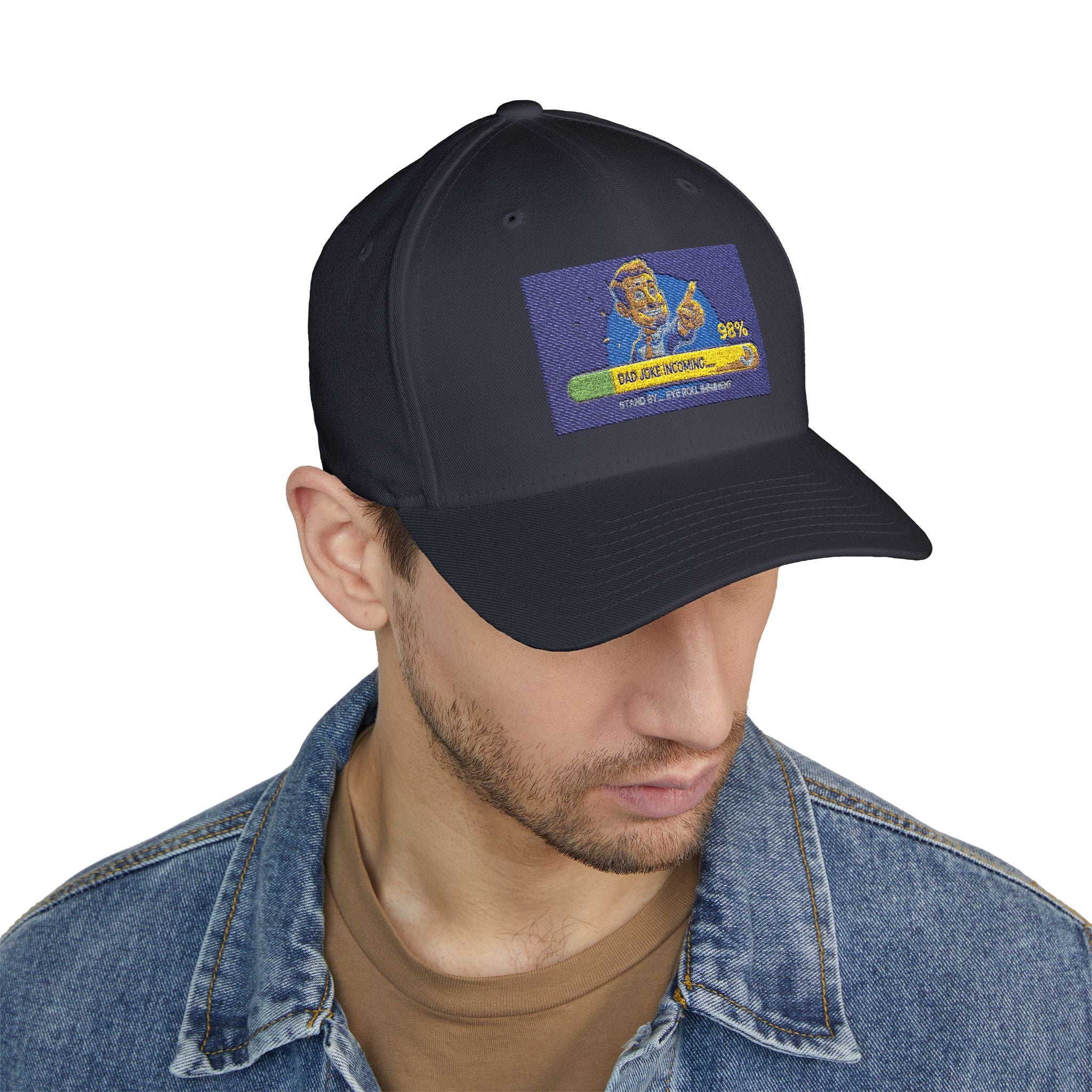 Embroidered Closed-Back Structured Cap - Trendy Apparel for Everyday Wear, Gifts for Him, Casual Style, Summer Accessory, Unique Design