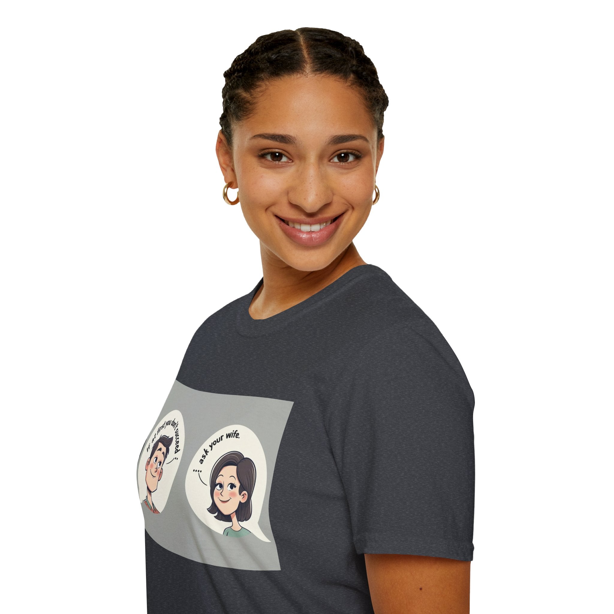 Playful Conversation T-Shirt, Funny Graphic Tee, Unisex Humor Shirt, Casual Wear, Gift for Friends, Quirky Outfit
