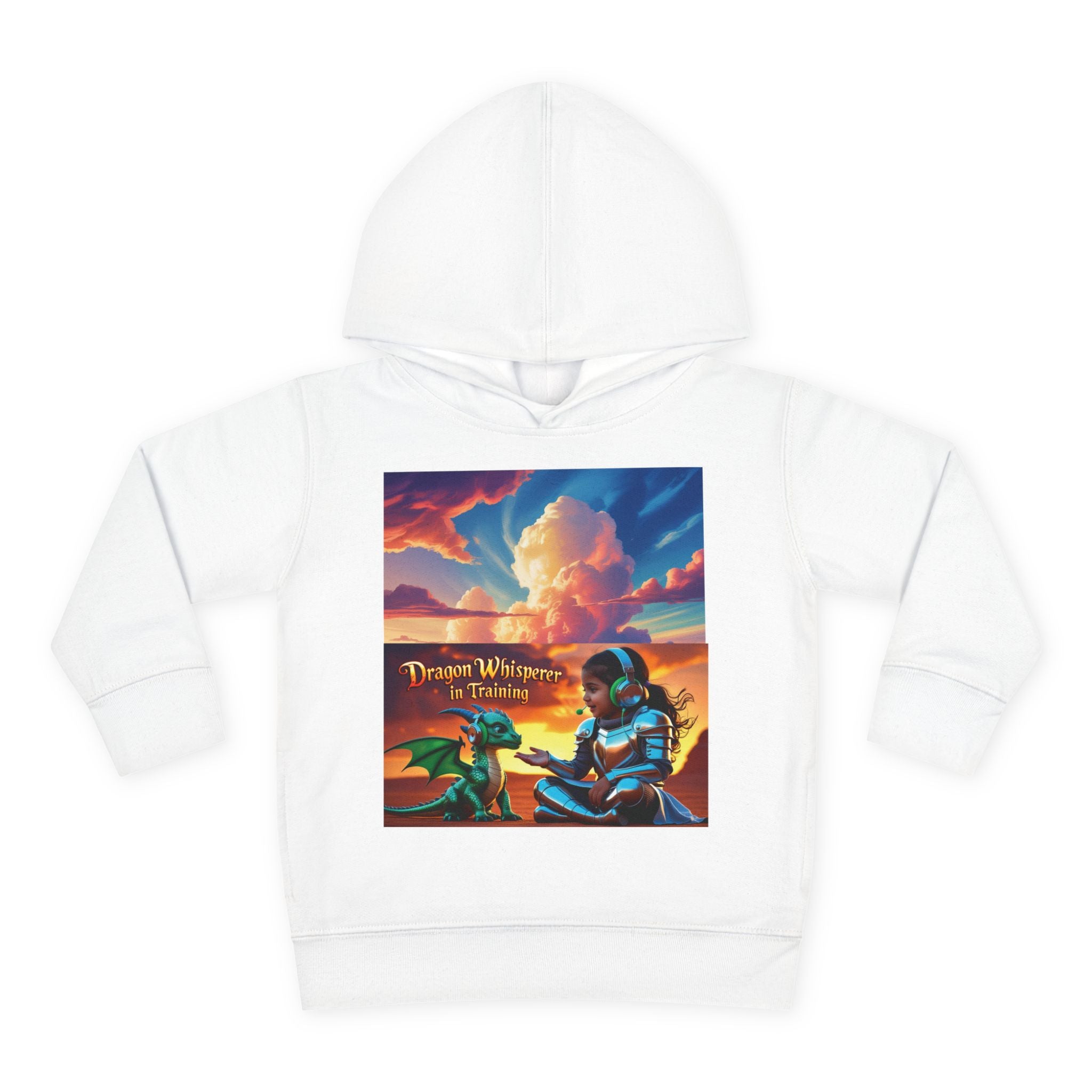 Grampa T’s Toddler Dragon Hoodie – “Dragon Whisperer in Training” Fleece | Cozy Fun Gift for Toddlers, Young Dreamers & Birthday Boys/Girls!