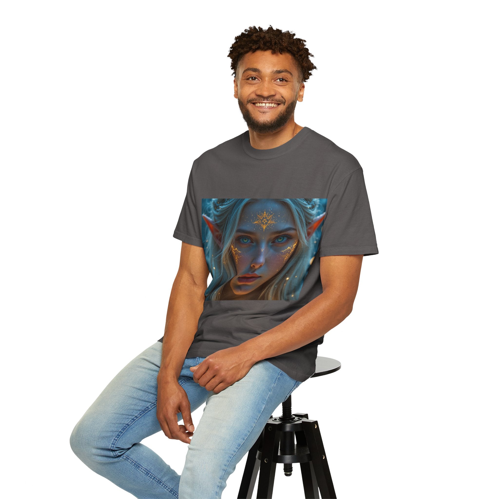 Fantasy-Inspired Elf Princess Unisex T-Shirt, Boho Style Tee for Art Lovers, Gift for Creatives, Dreamy Aesthetic Shirt, Unique Fan Merchandise