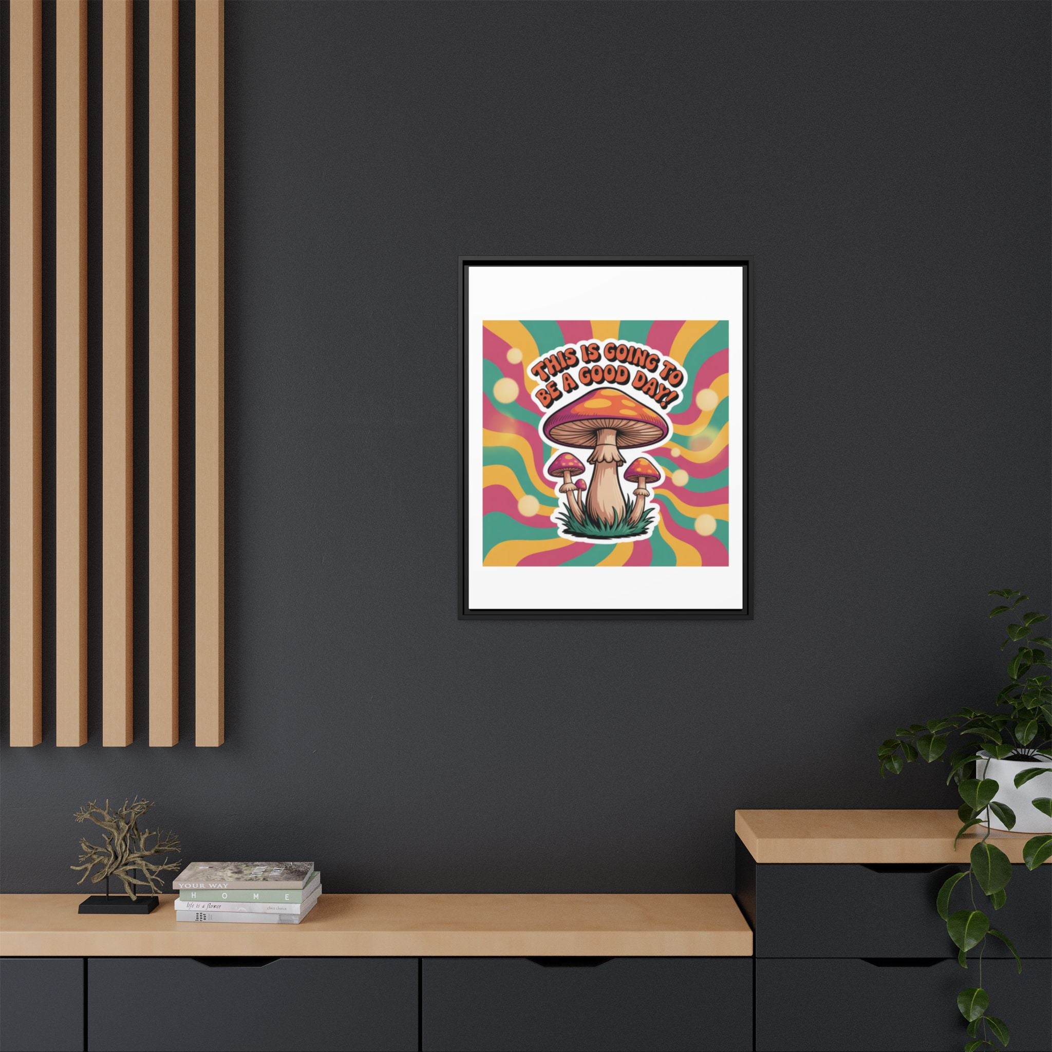Colorful Framed Canvas Art - "This Is Going To Be A Good Day!" - Positive Vibe Decor, Wall Art for Home, Gift for Friends, Happy Day [...]