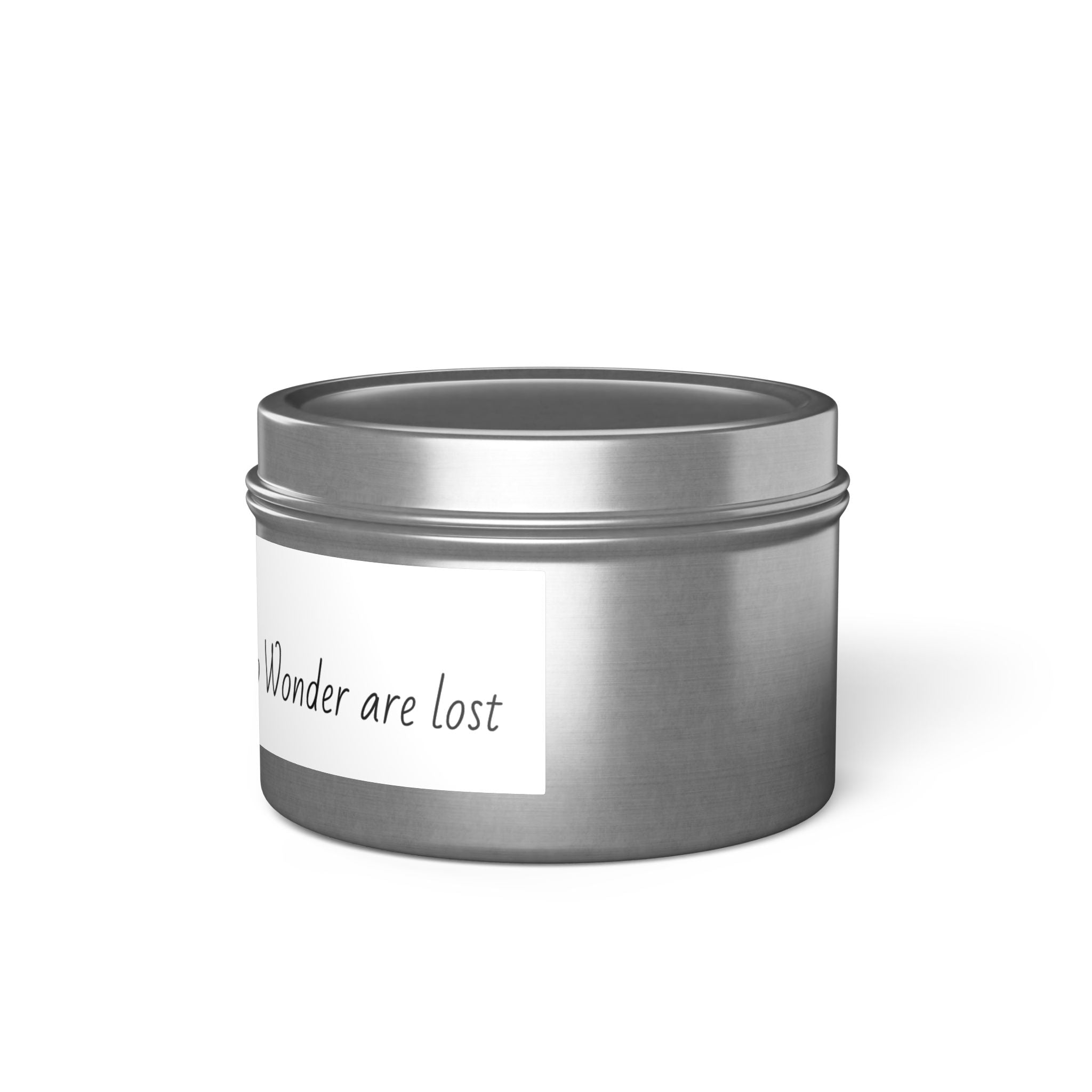 Inspirational Tin Candles - "Not All Who Wonder Are Lost" - Travel Lovers Gift, Home Decor, Aromatic Relaxation, Adventure Decor, Unique
