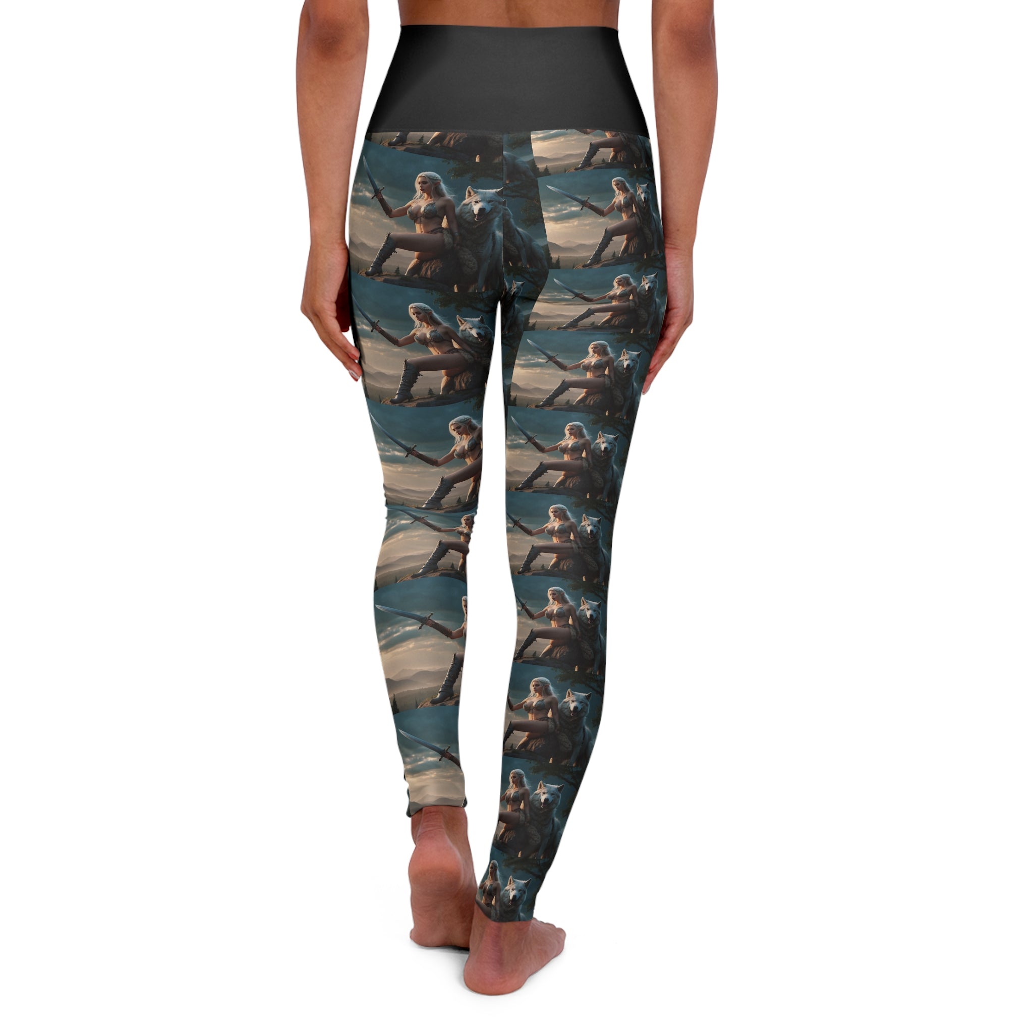 High Waisted Elf/Wolf Yoga Leggings | Fitness Leggings for Women, Comfortable Workout Gear, Stylish Gym Wear, Perfect for Yoga and Fitness Classes