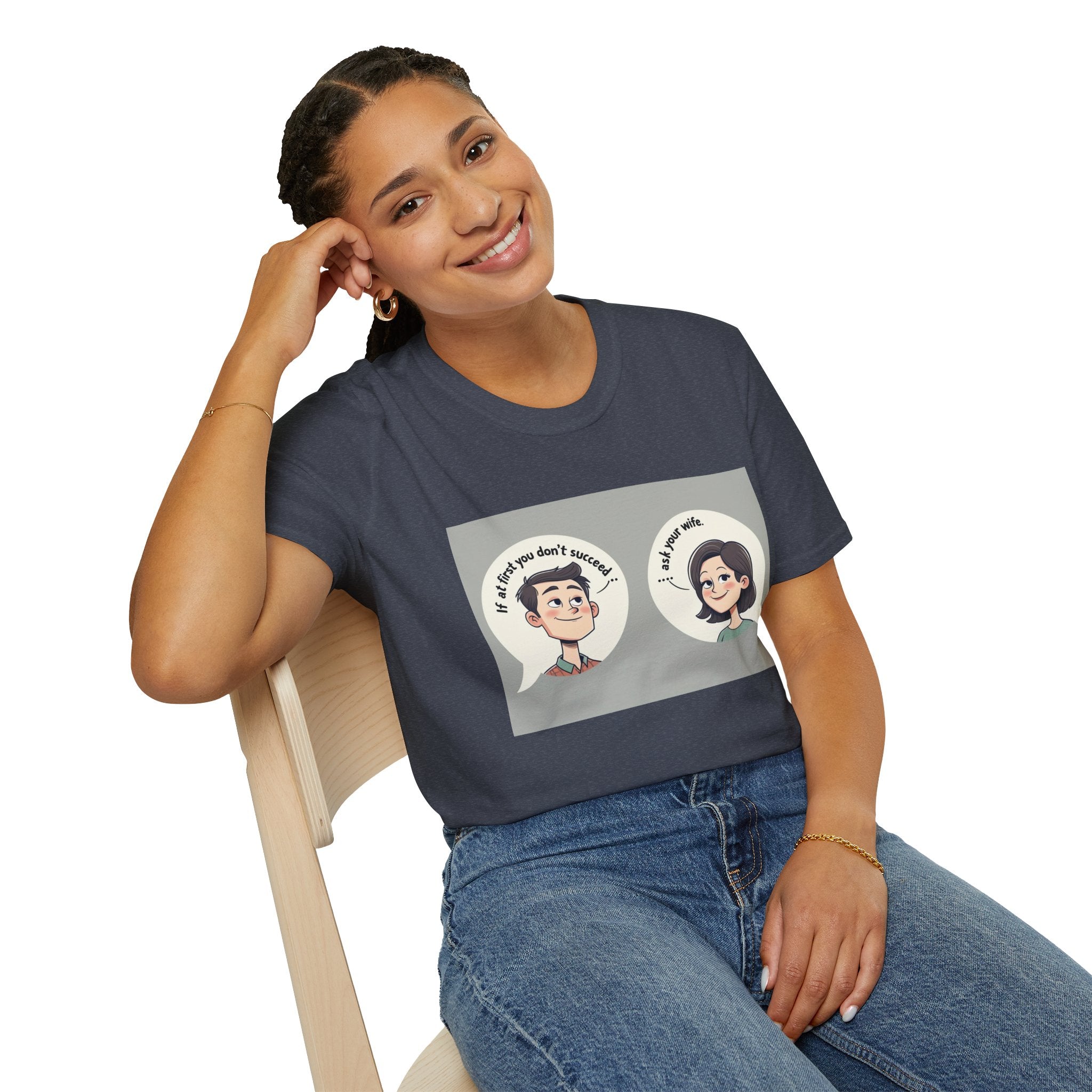 Playful Conversation T-Shirt, Funny Graphic Tee, Unisex Humor Shirt, Casual Wear, Gift for Friends, Quirky Outfit