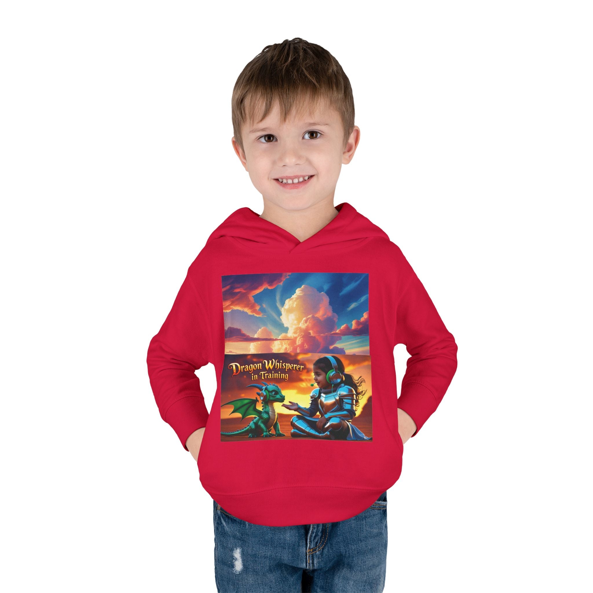 Grampa T’s Toddler Dragon Hoodie – “Dragon Whisperer in Training” Fleece | Cozy Fun Gift for Toddlers, Young Dreamers & Birthday Boys/Girls!