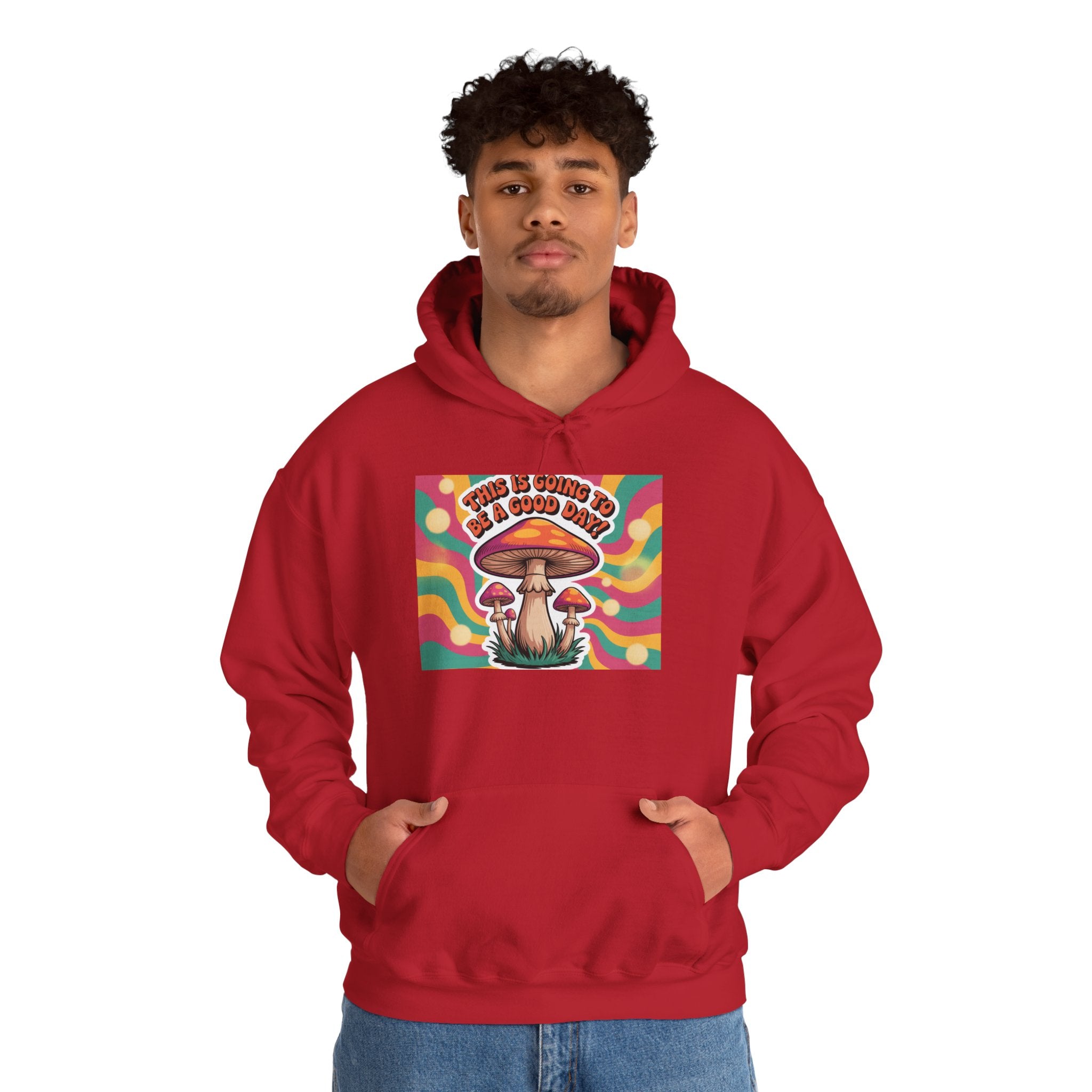 Groovy Mushroom Hoodie - Psychedelic Sweatshirt for Festivals, Cozy Gift for Nature Lovers, Unisex Pull-over for Good Vibes