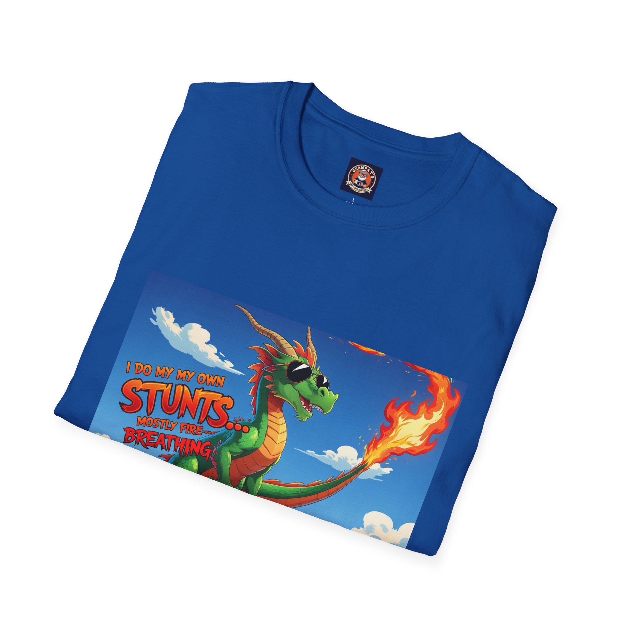 Funny Fire-Breathing Dragon T-Shirt | Fantasy Graphic Tee for Kids and Adults, Unisex Softstyle T-Shirt, Casual Wear, Game Night Apparel, [...]
