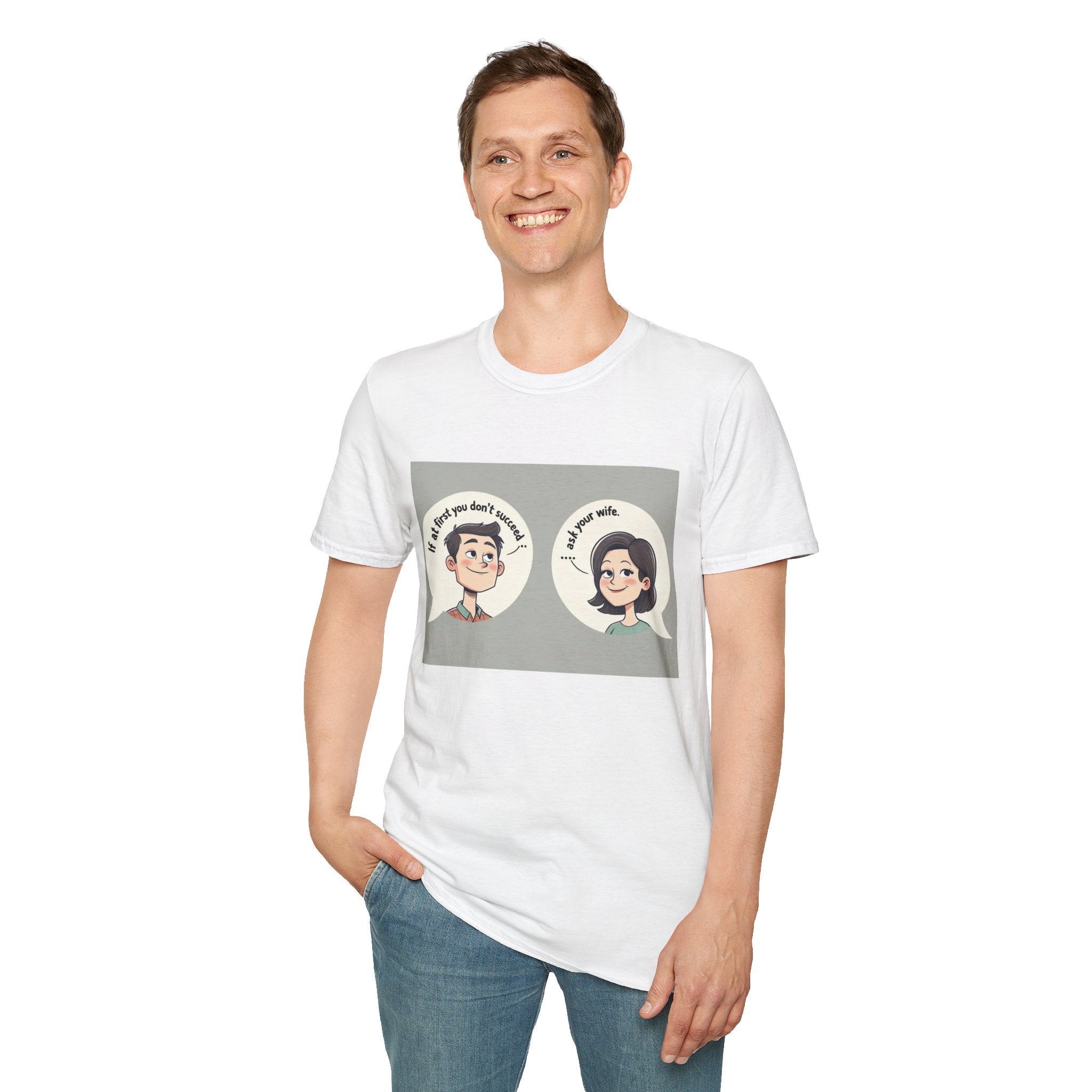 Playful Conversation T-Shirt, Funny Graphic Tee, Unisex Humor Shirt, Casual Wear, Gift for Friends, Quirky Outfit