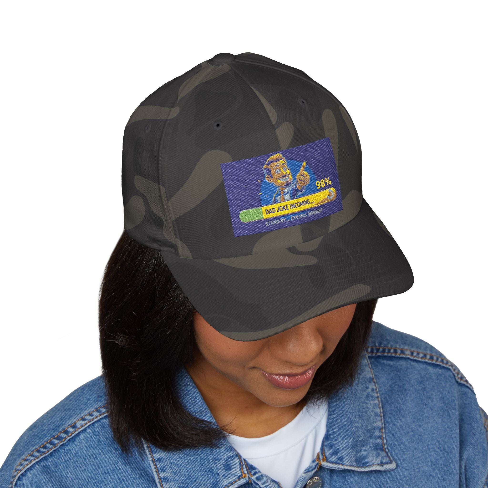Embroidered Closed-Back Structured Cap - Trendy Apparel for Everyday Wear, Gifts for Him, Casual Style, Summer Accessory, Unique Design