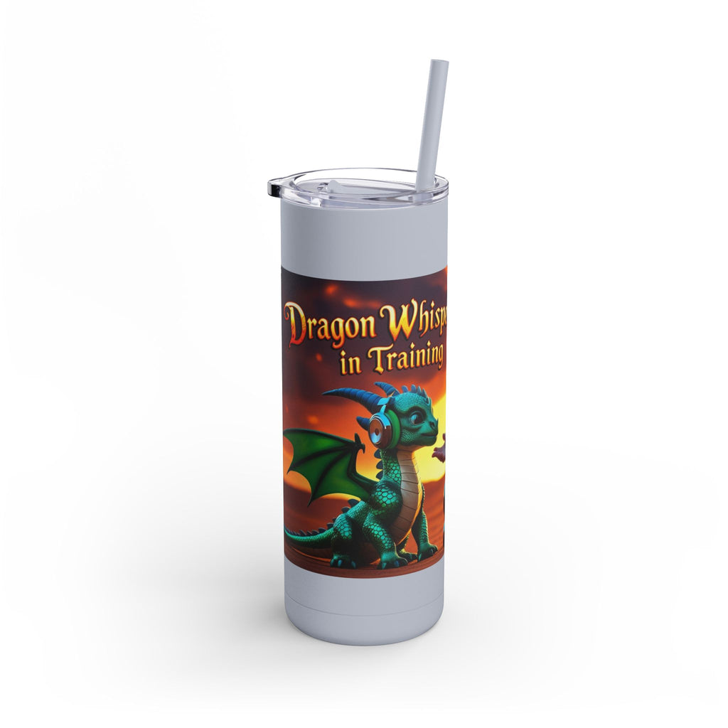 Grampa T’s “Dragon Whisperer Fuel” Matte Tumbler – 20oz Travel Mug for Young Beast Tamers & Fantasy Fanatics | Epic Gift for Kids, Dreamers & Dragon Lovers