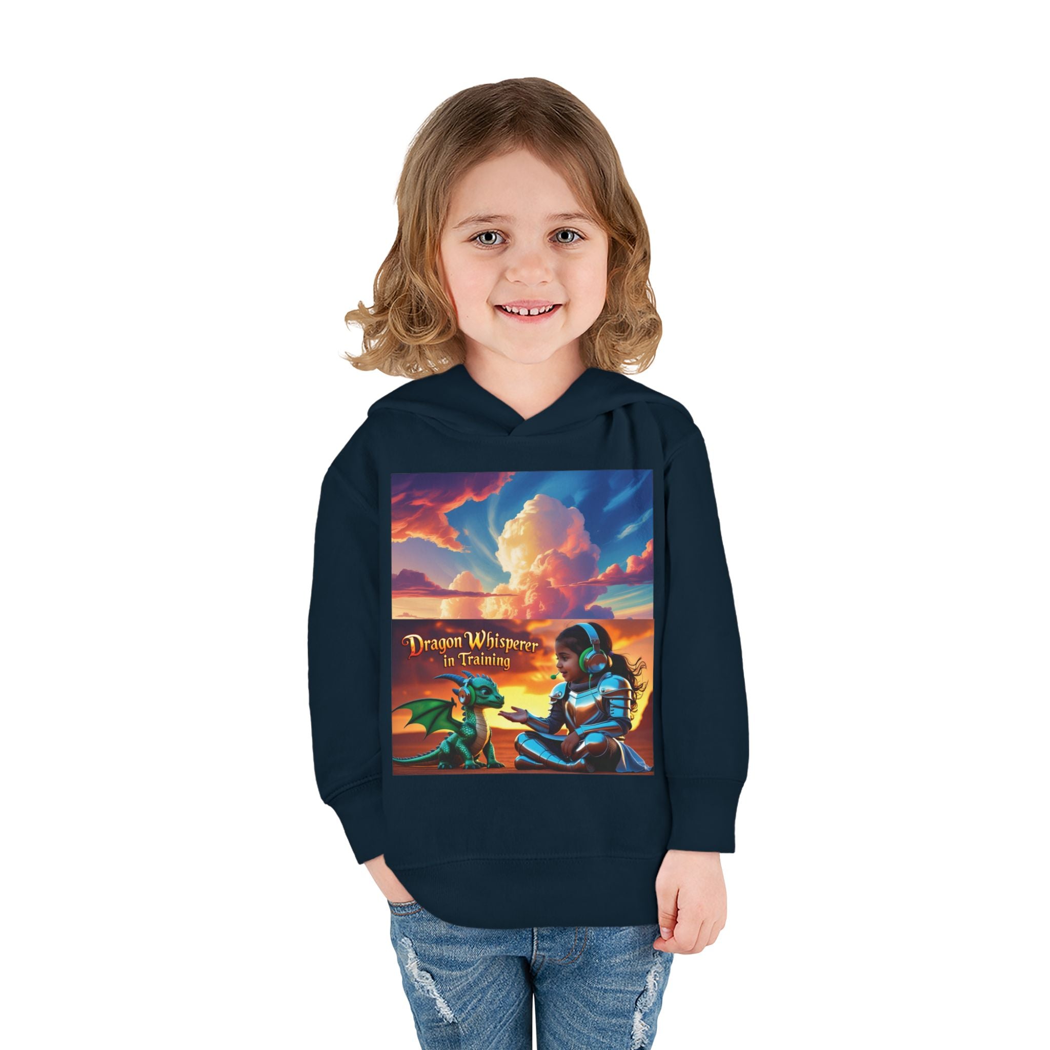 Grampa T’s Toddler Dragon Hoodie – “Dragon Whisperer in Training” Fleece | Cozy Fun Gift for Toddlers, Young Dreamers & Birthday Boys/Girls!