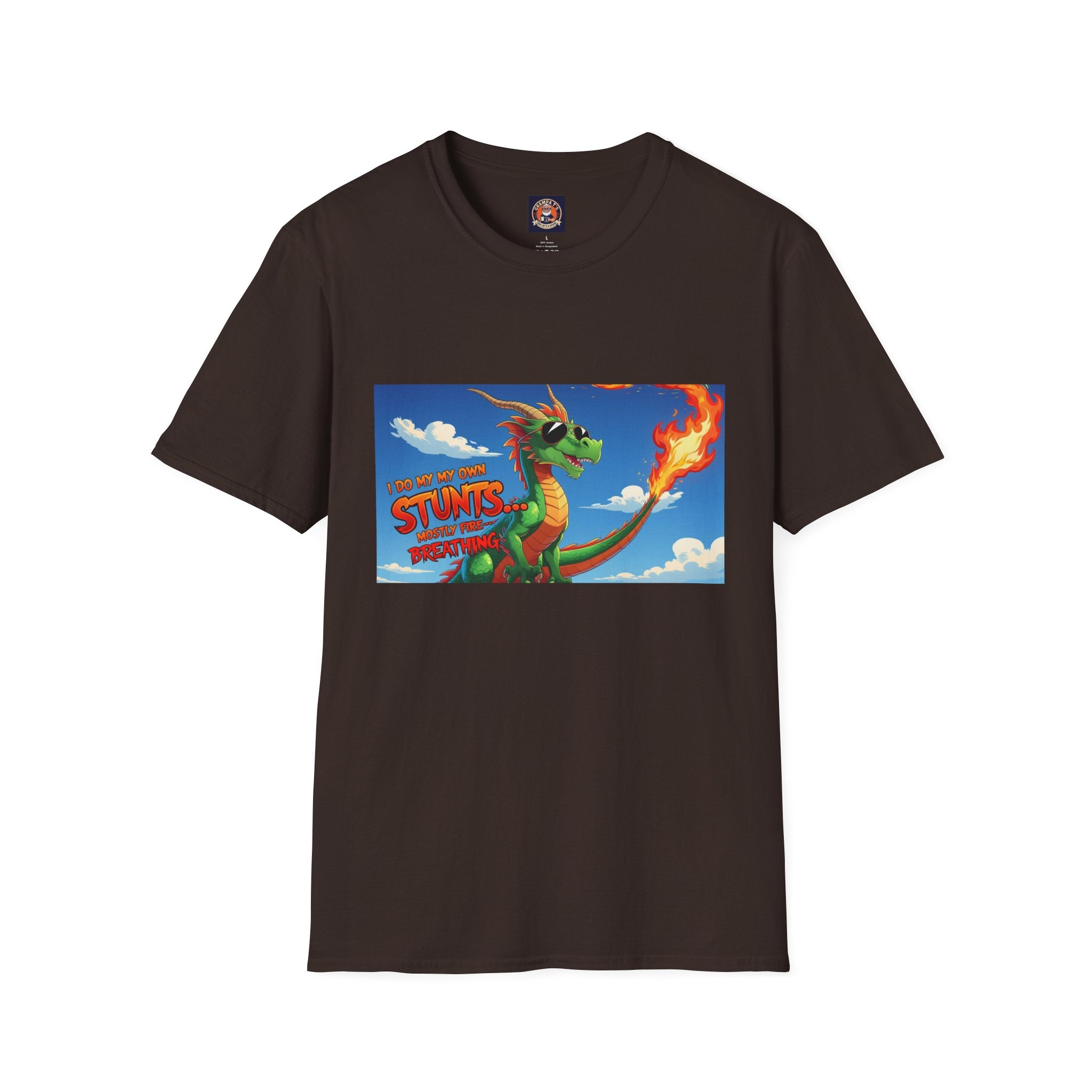 Funny Fire-Breathing Dragon T-Shirt | Fantasy Graphic Tee for Kids and Adults, Unisex Softstyle T-Shirt, Casual Wear, Game Night Apparel, [...]
