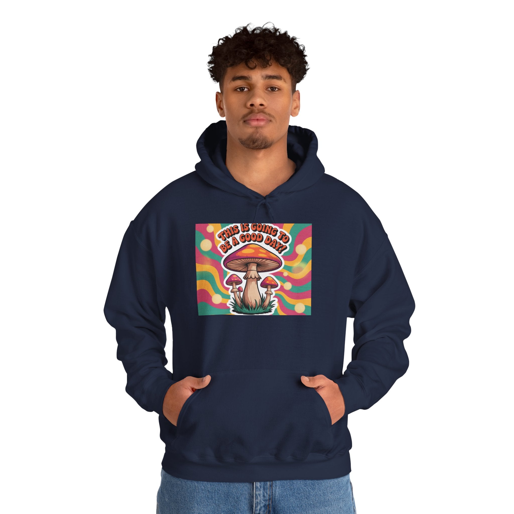 Groovy Mushroom Hoodie - Psychedelic Sweatshirt for Festivals, Cozy Gift for Nature Lovers, Unisex Pull-over for Good Vibes