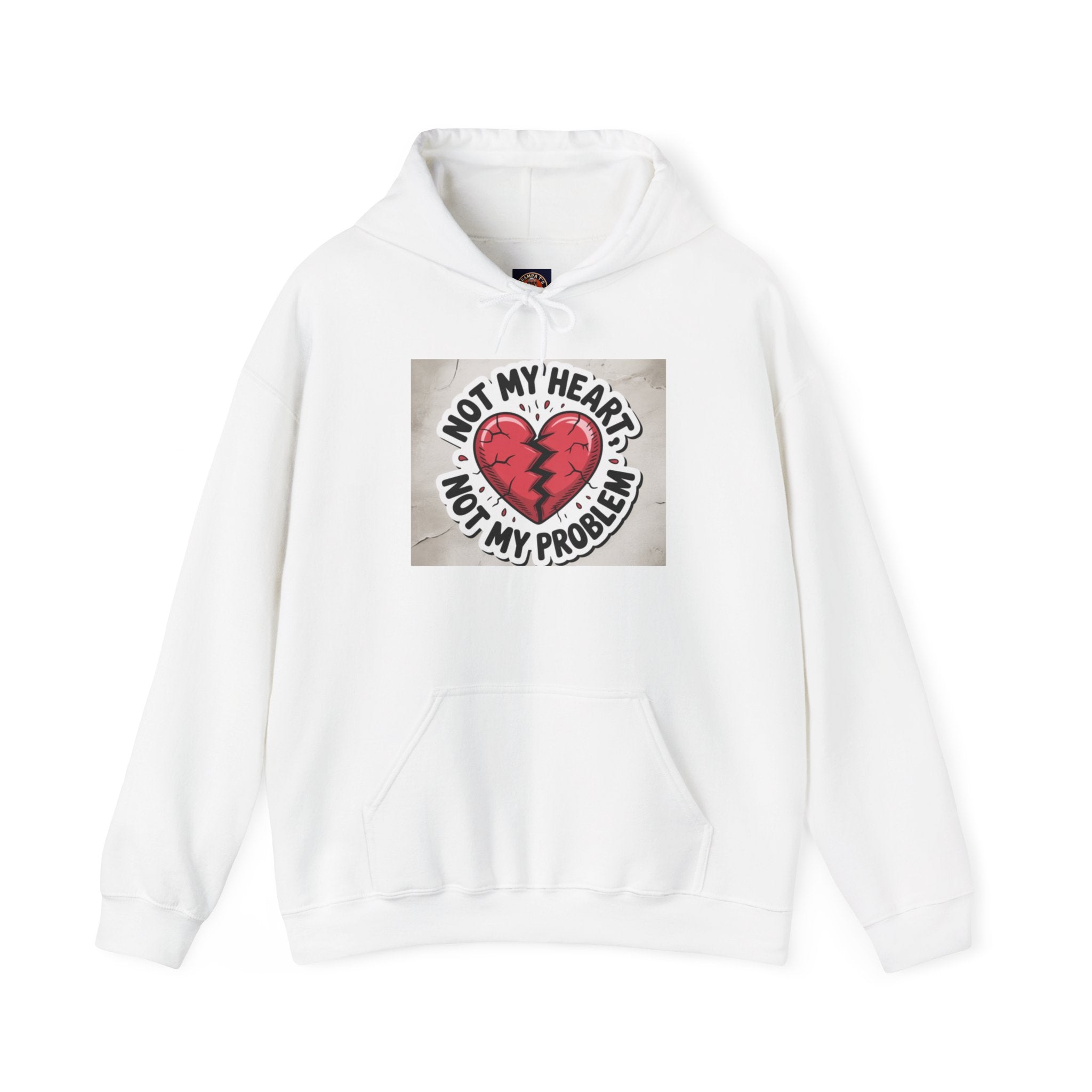 Heartbreak Humor Hoodie, Unisex Hooded Sweatshirt, Funny Gift, Self-Care Apparel, Valentine's Day, Casual Wear, Trendy Fashion