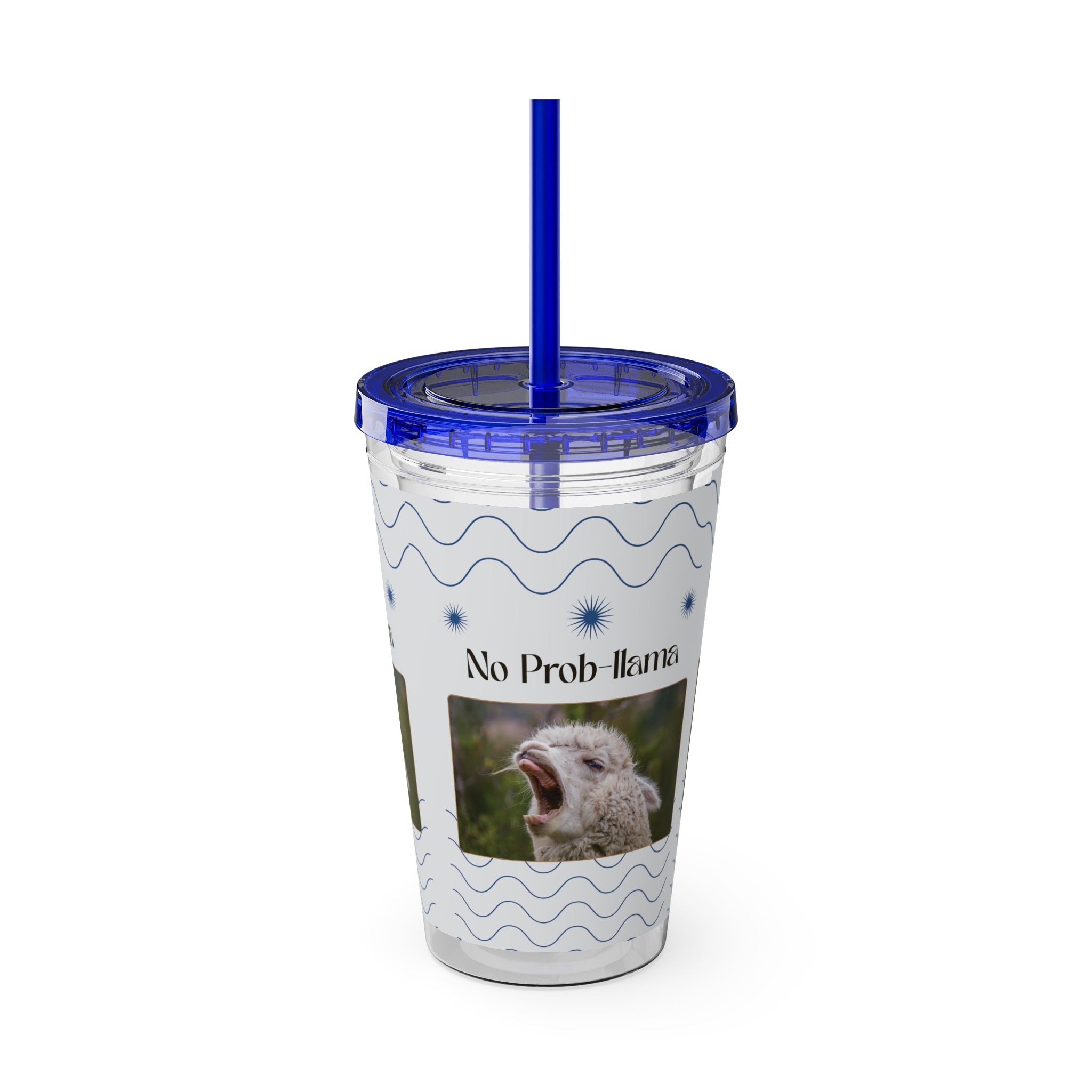 Tumbler Cup - &quot;No Prob-Llama&quot; Graphic 16oz Sunsplash Travel Cup
