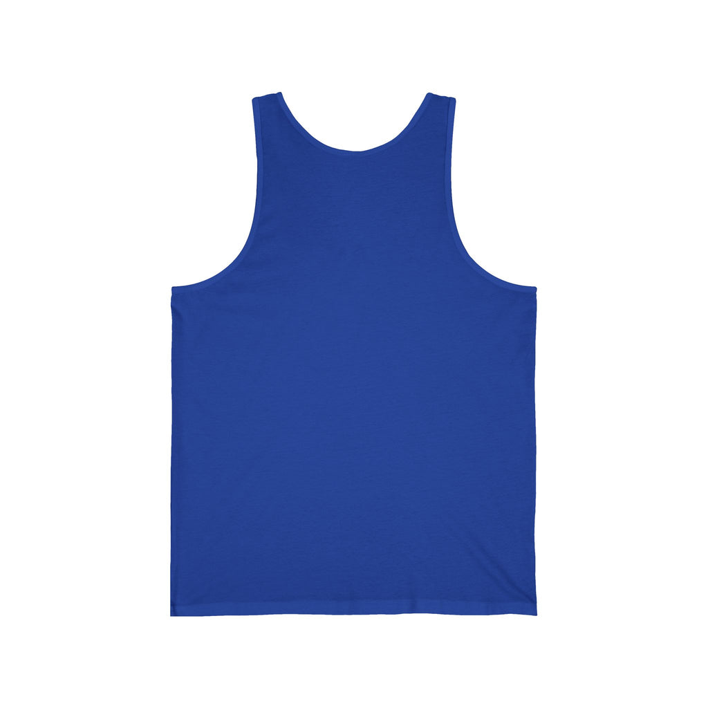 Fun Loving Unisex Jersey Tank featuring Colorful Dragon Design, Summer Apparel, Unique Gift, Fantasy Fanwear, Comfortable Everyday Wear