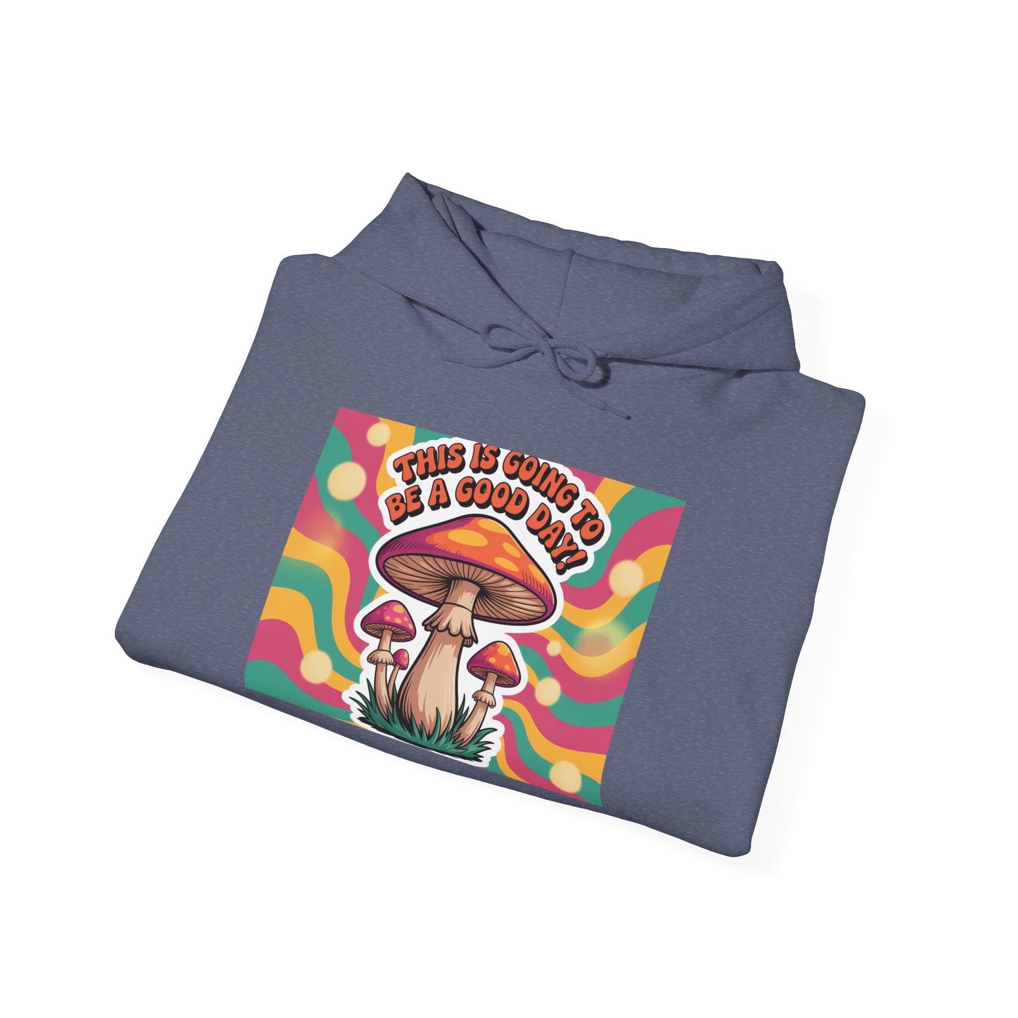 Groovy Mushroom Hoodie - Psychedelic Sweatshirt for Festivals, Cozy Gift for Nature Lovers, Unisex Pull-over for Good Vibes